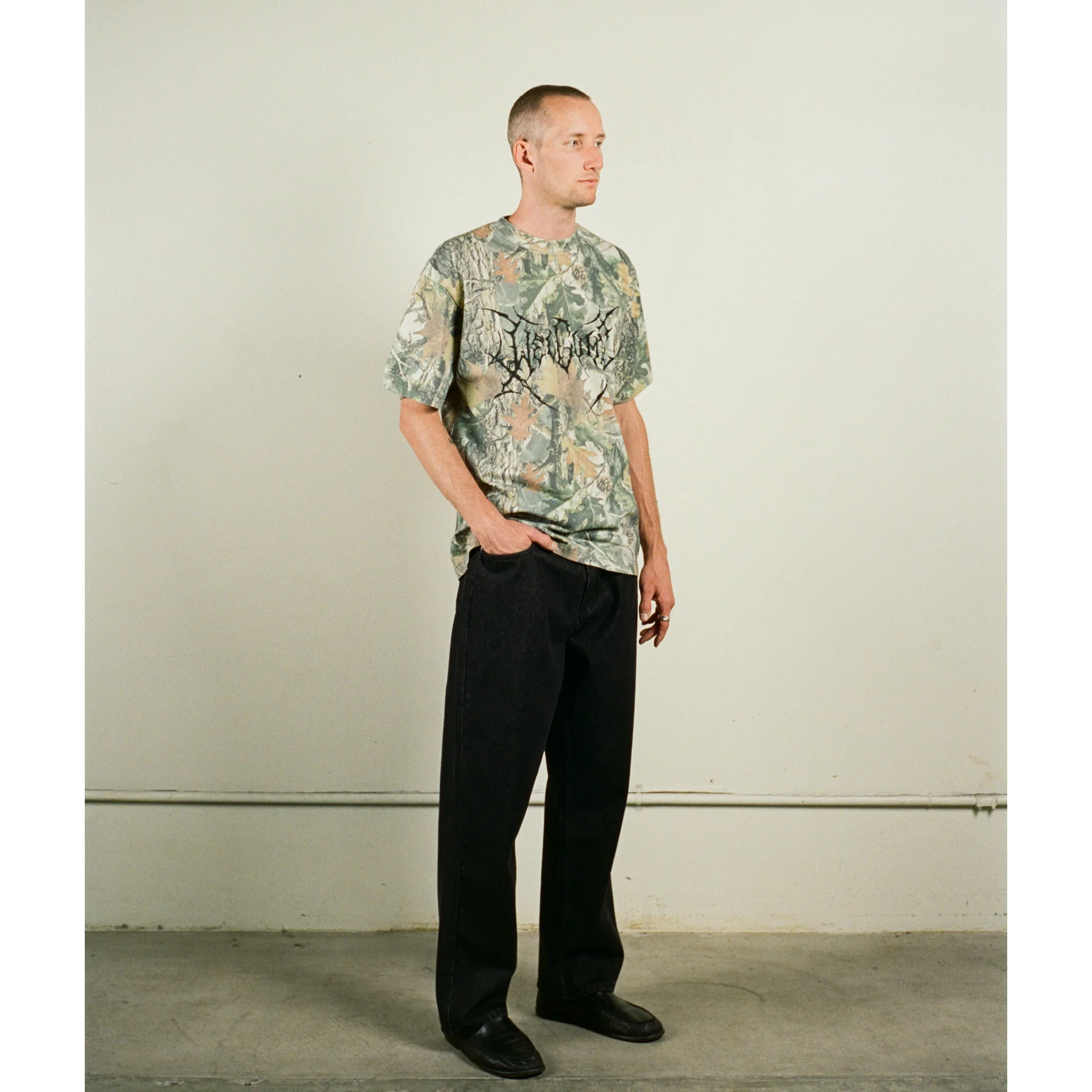 Antler Boxy Garment-Dyed Camo Tee - Image 5