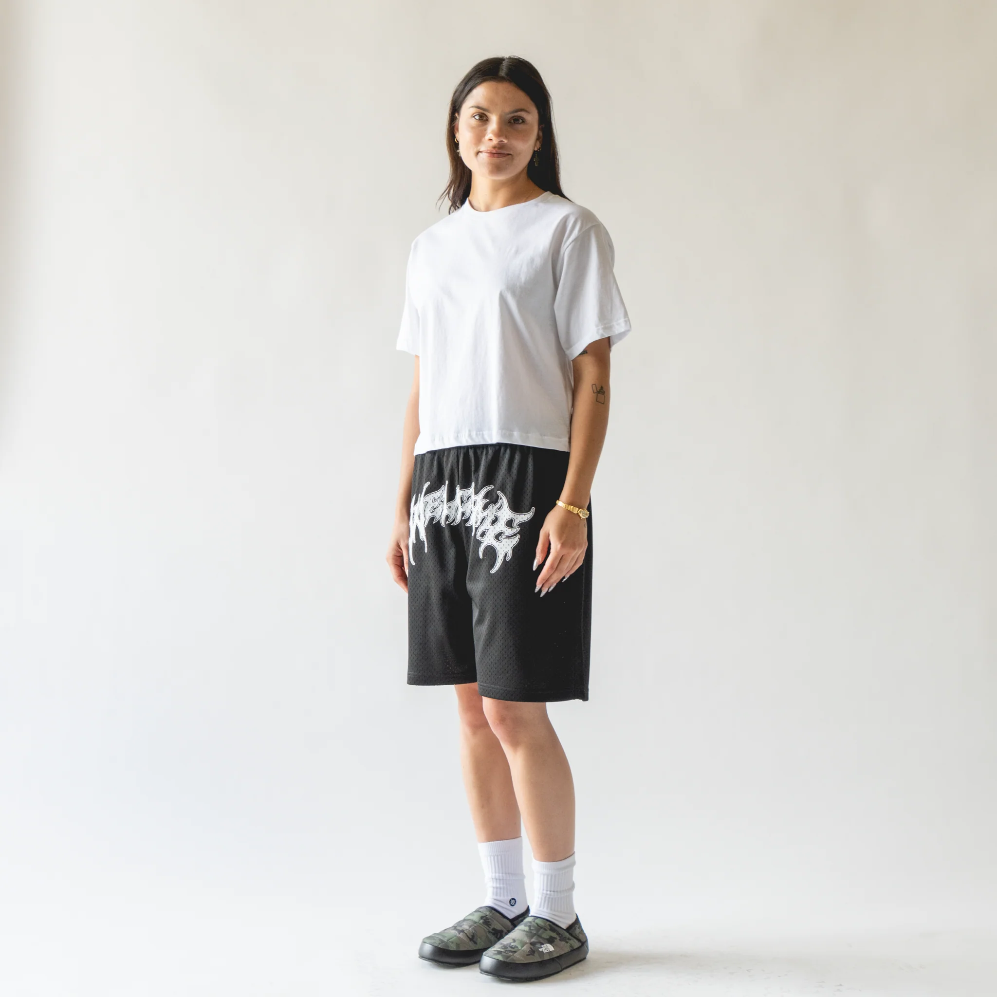 Barb Mesh Shorts - Black - Image 10