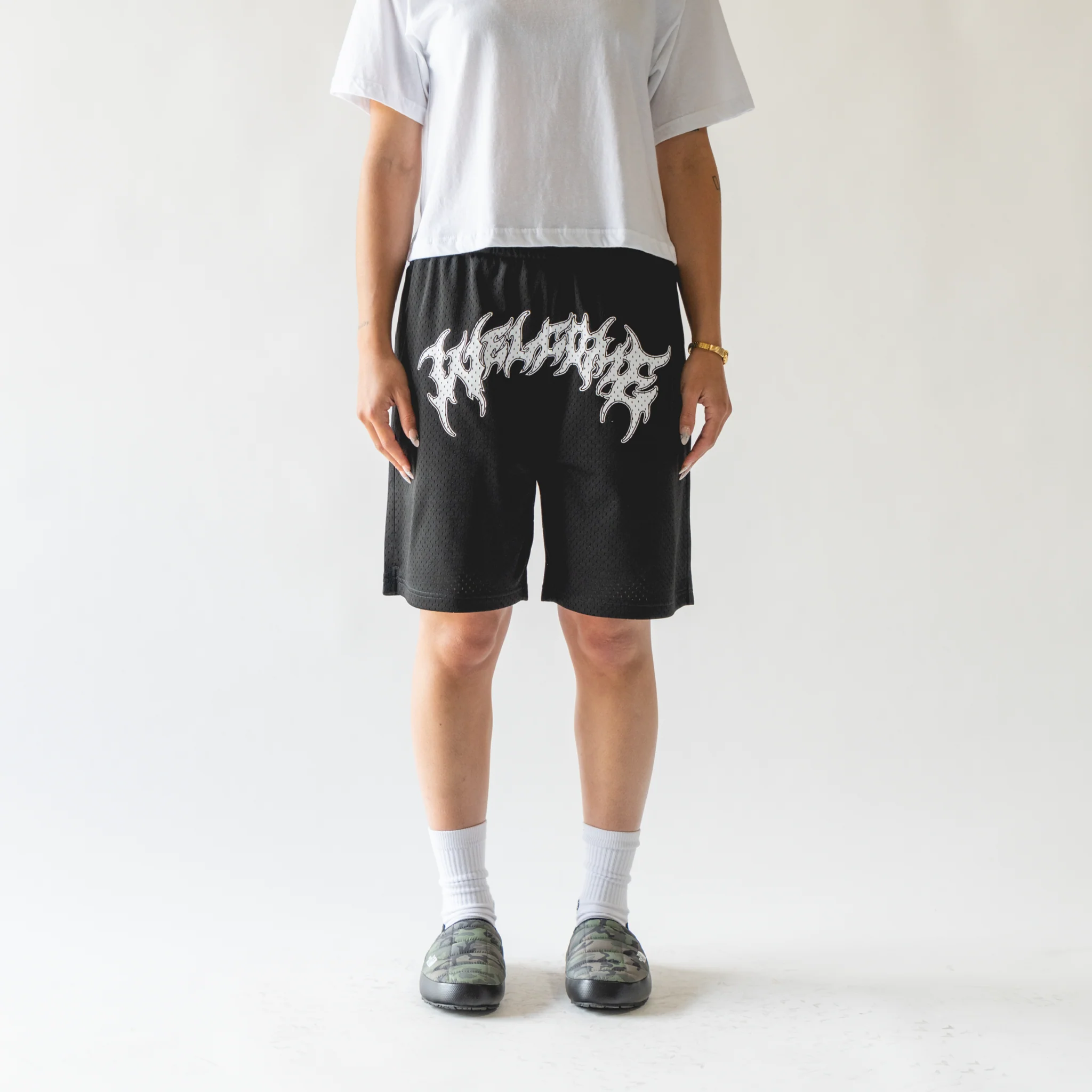 Barb Mesh Shorts - Black - Image 11