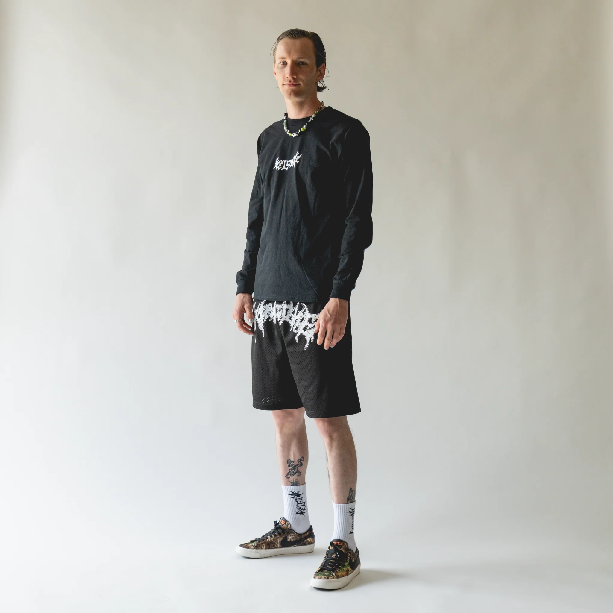 Barb Mesh Shorts - Black - Image 6