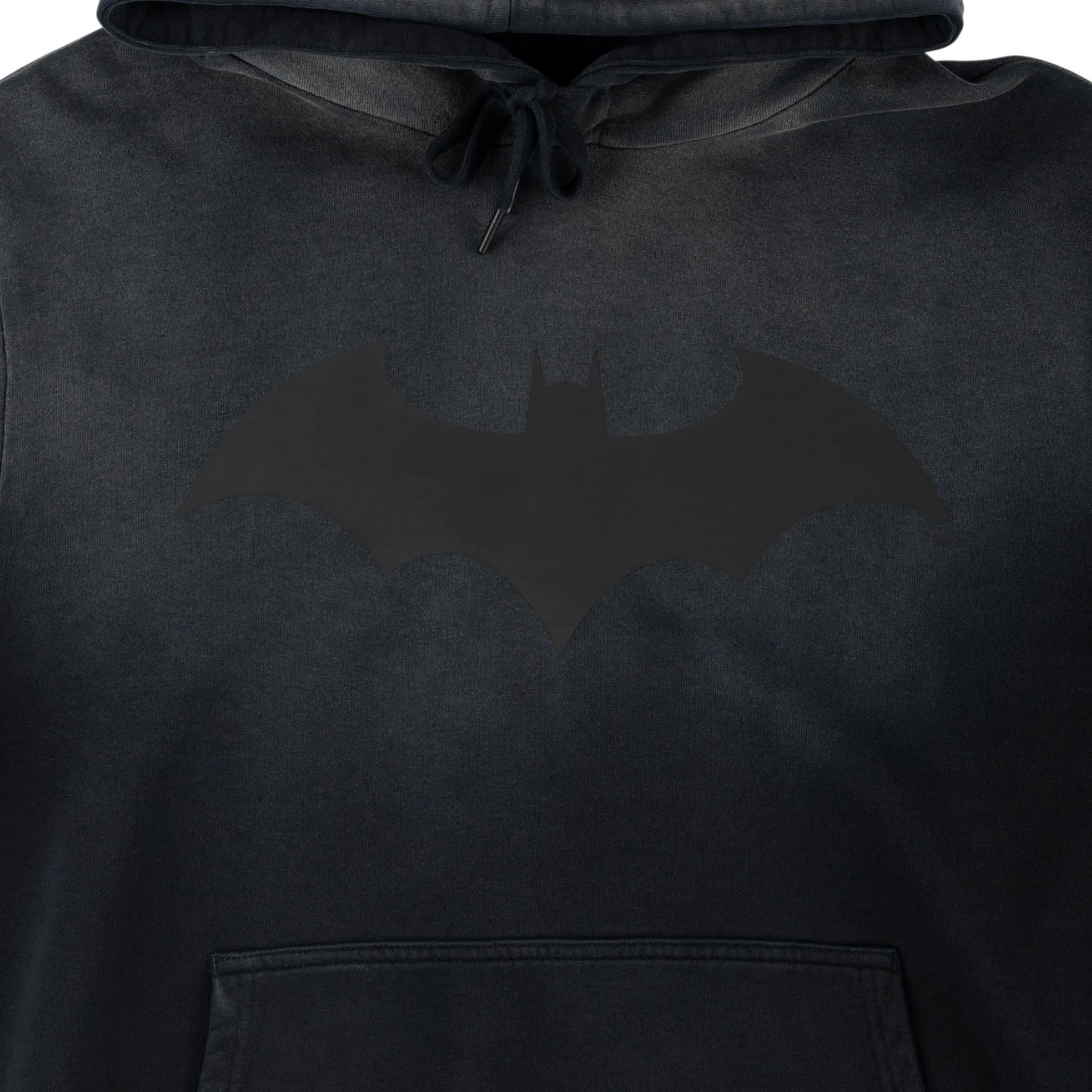 Batman x Welcome - Bat Logo Enzyme-Washed Hoodie - Image 3