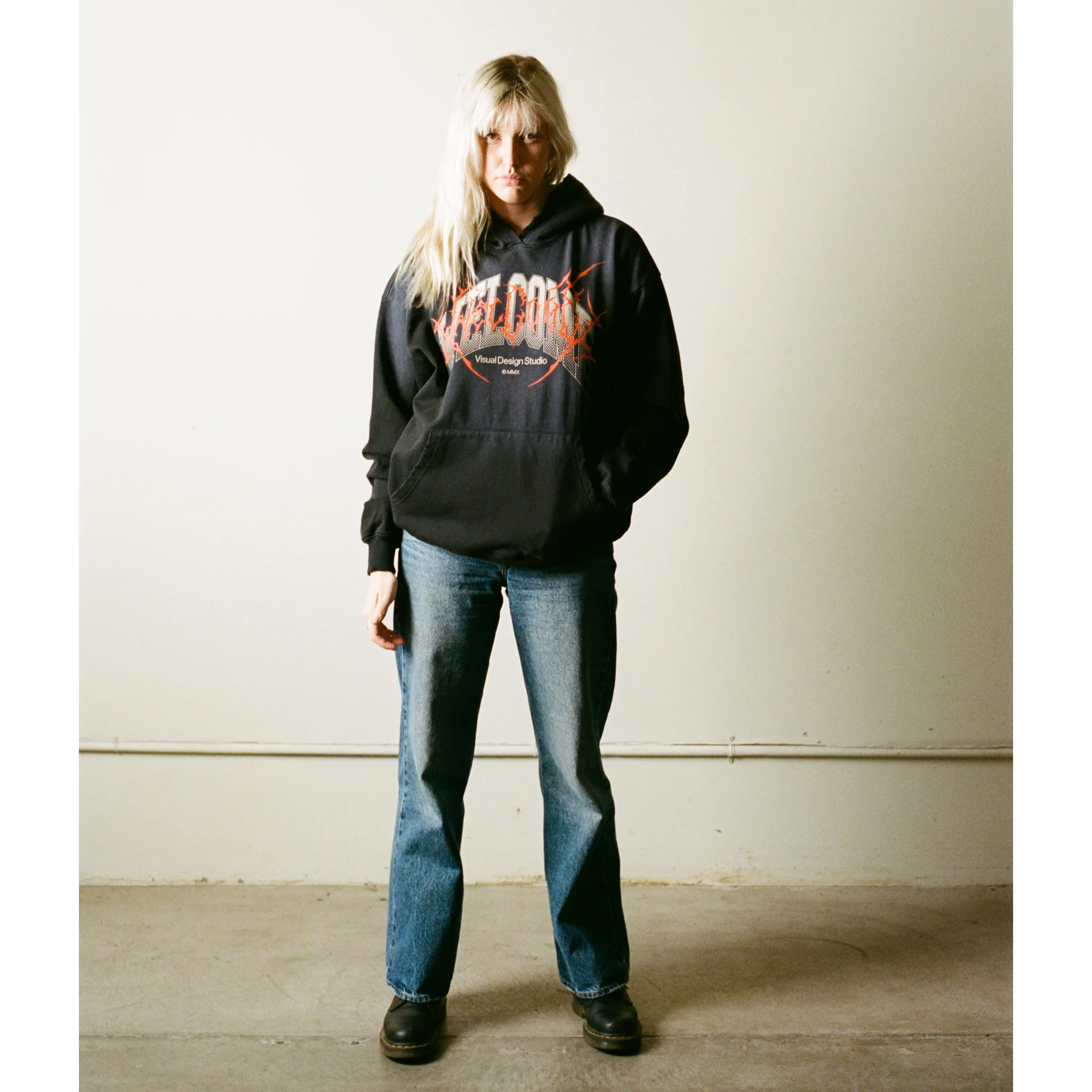 Coupled Sun Fade Distressed Hoodie - Image 6