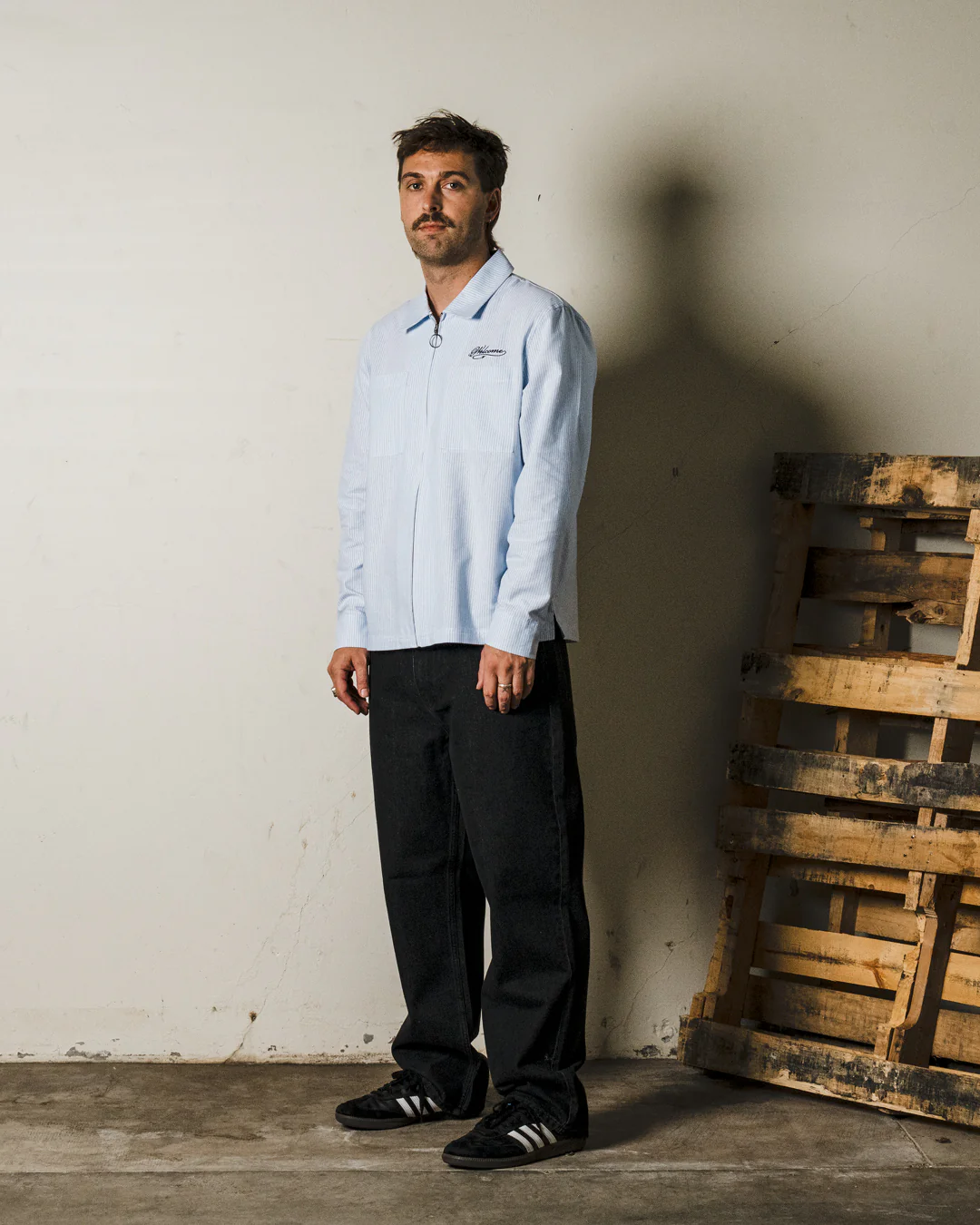 Dimension Printed L/S Oxford Shirt - Image 7