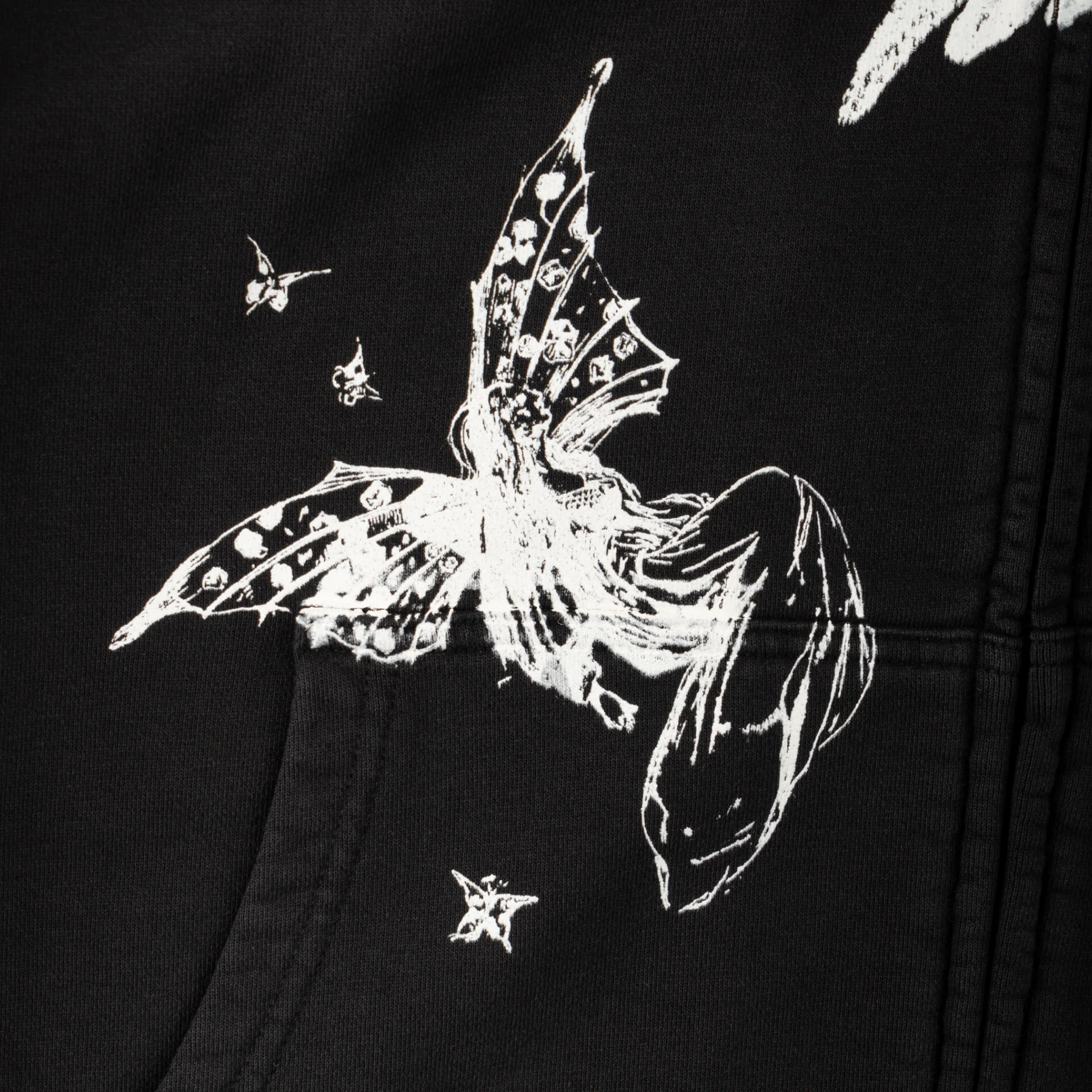 Duality Cropped Pigment-Dyed Zip Hoodie - Image 4