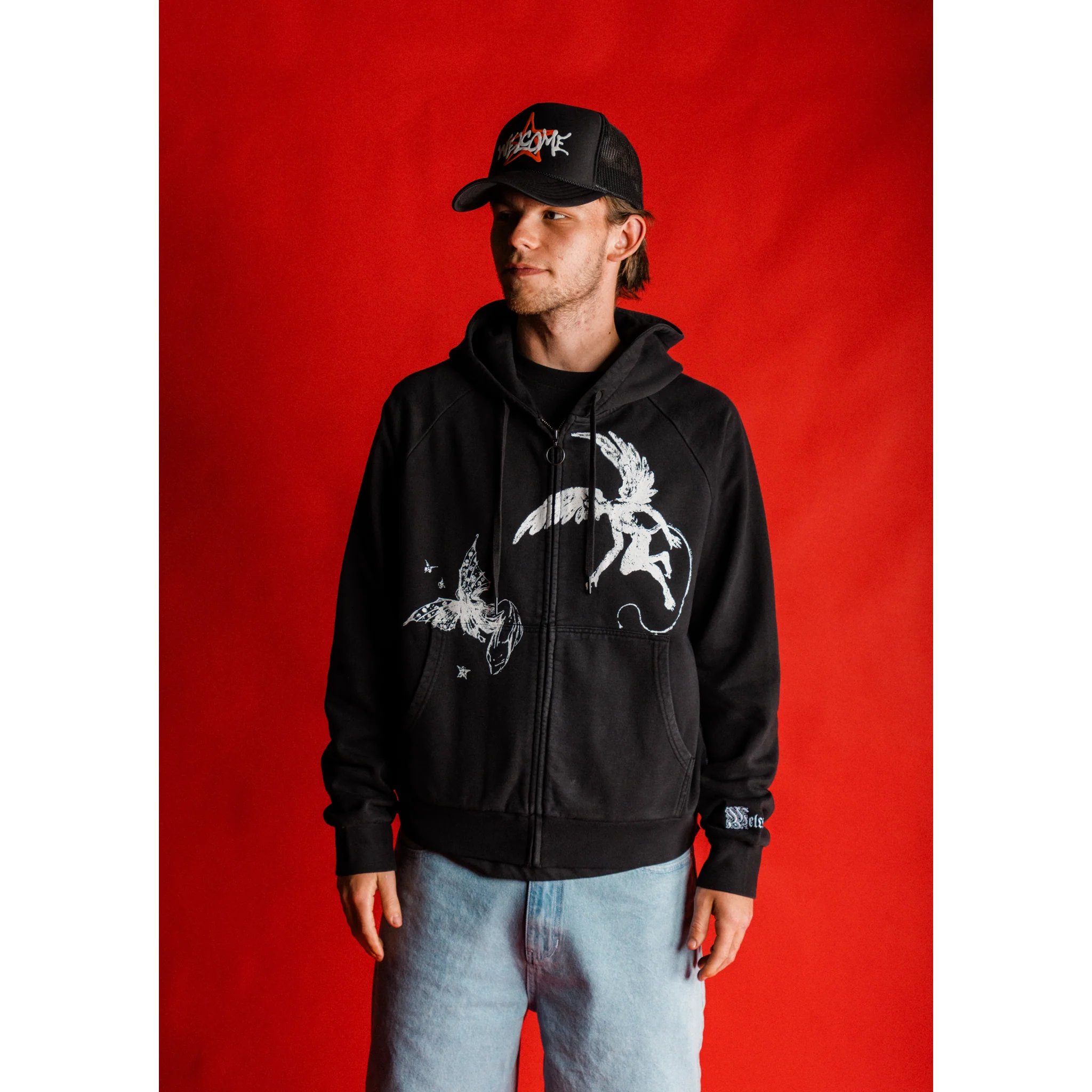 Duality Cropped Pigment-Dyed Zip Hoodie - Image 6