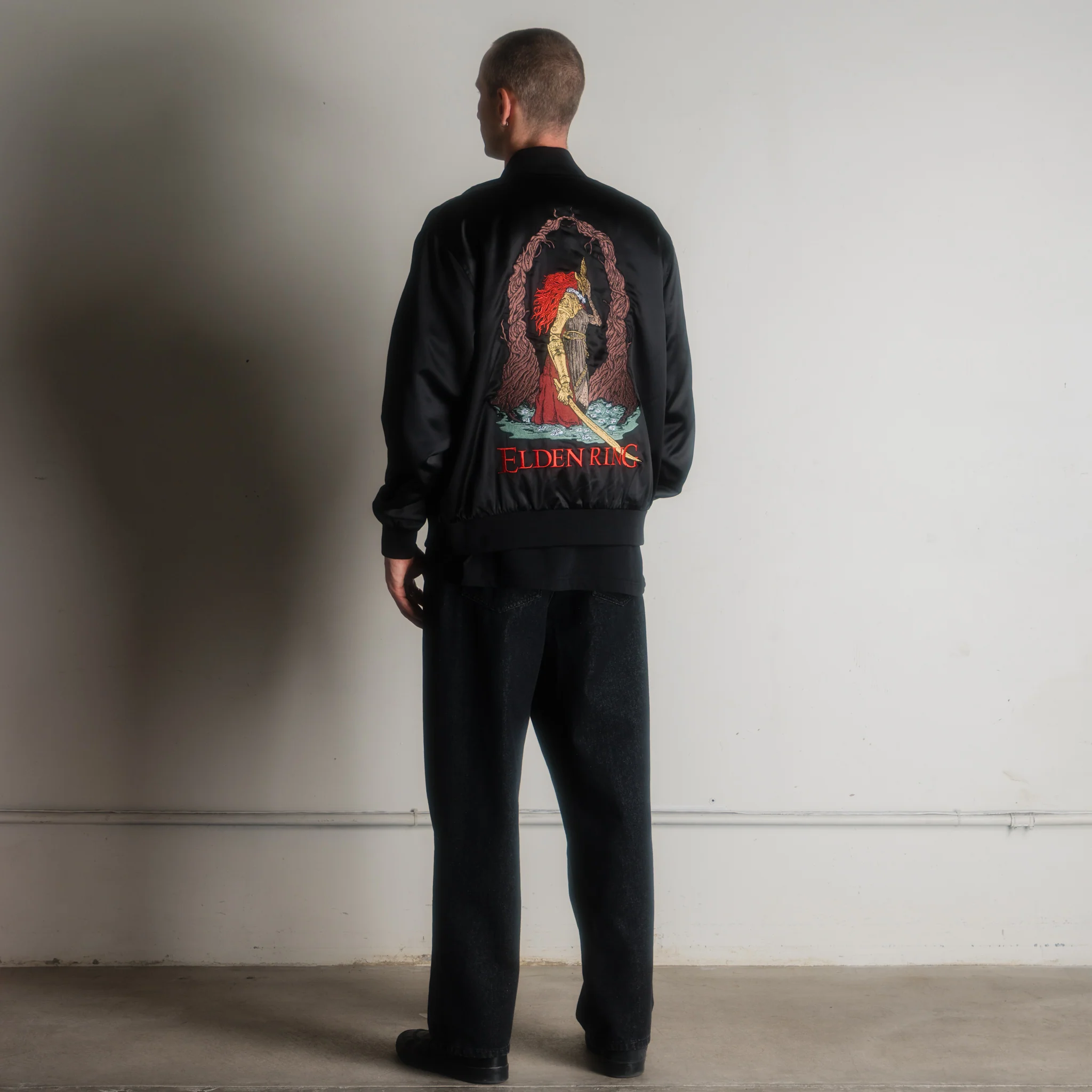 ELDEN RING X WELCOME - Malenia Embroidered Satin Souvenir Jacket - Image 10