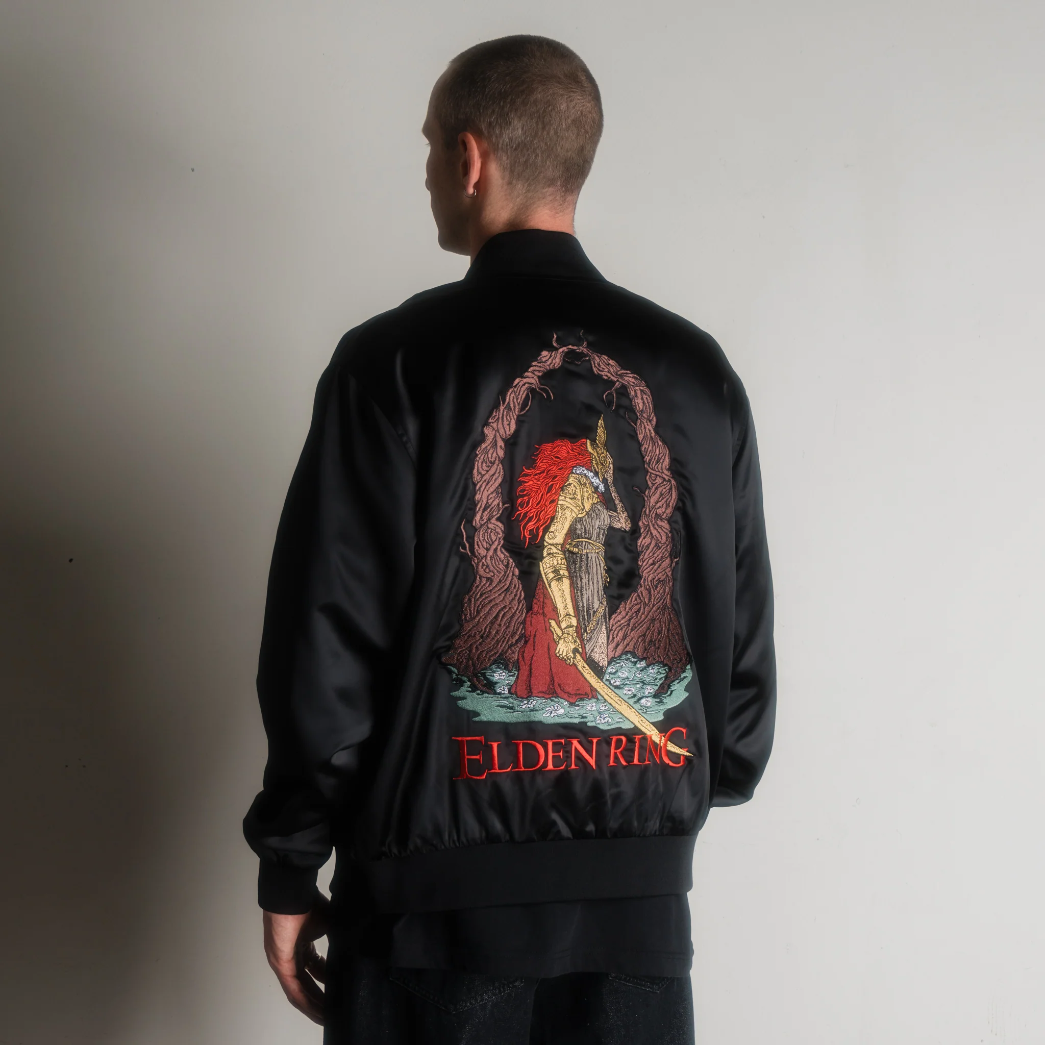 ELDEN RING X WELCOME - Malenia Embroidered Satin Souvenir Jacket - Image 11