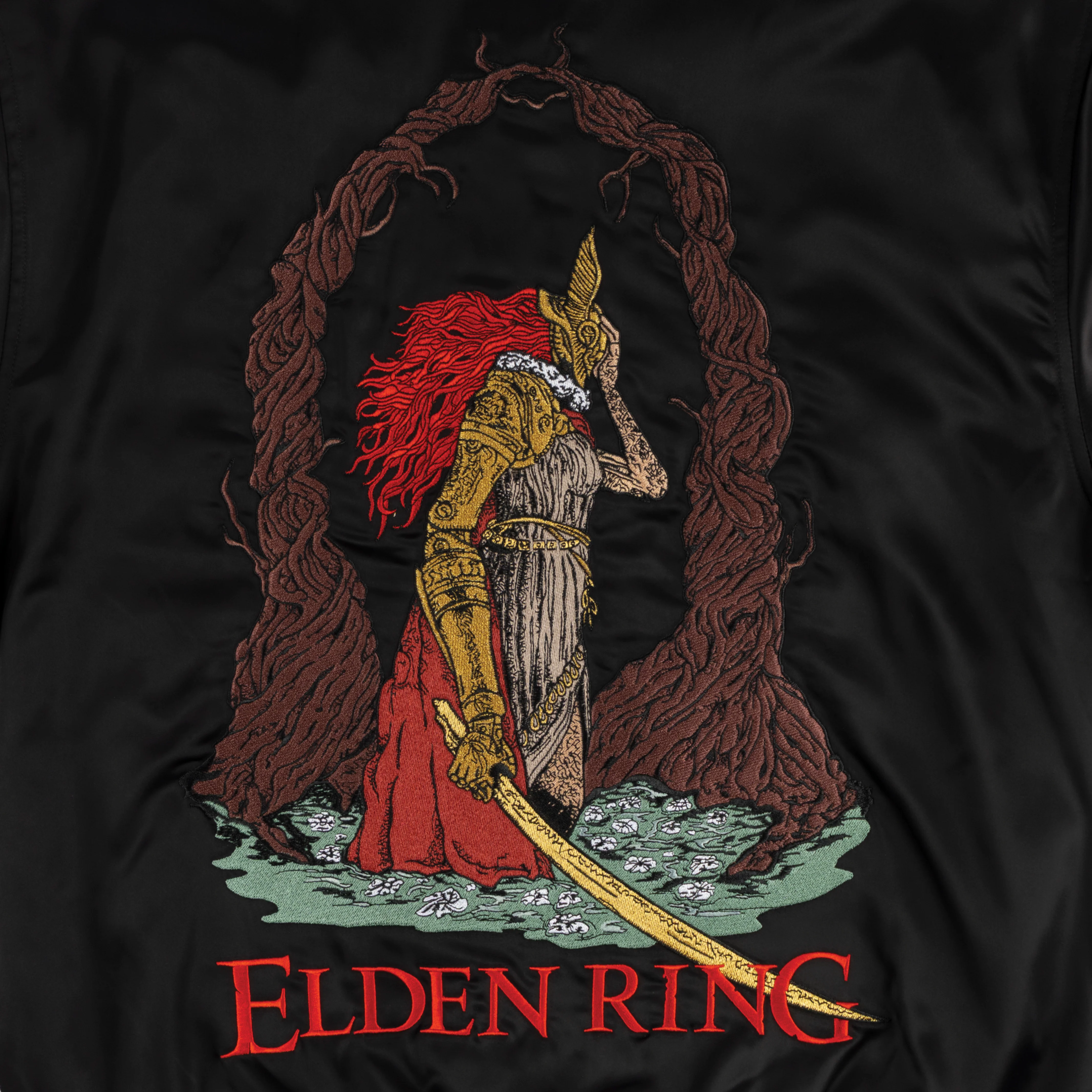 ELDEN RING X WELCOME - Malenia Embroidered Satin Souvenir Jacket - Image 5
