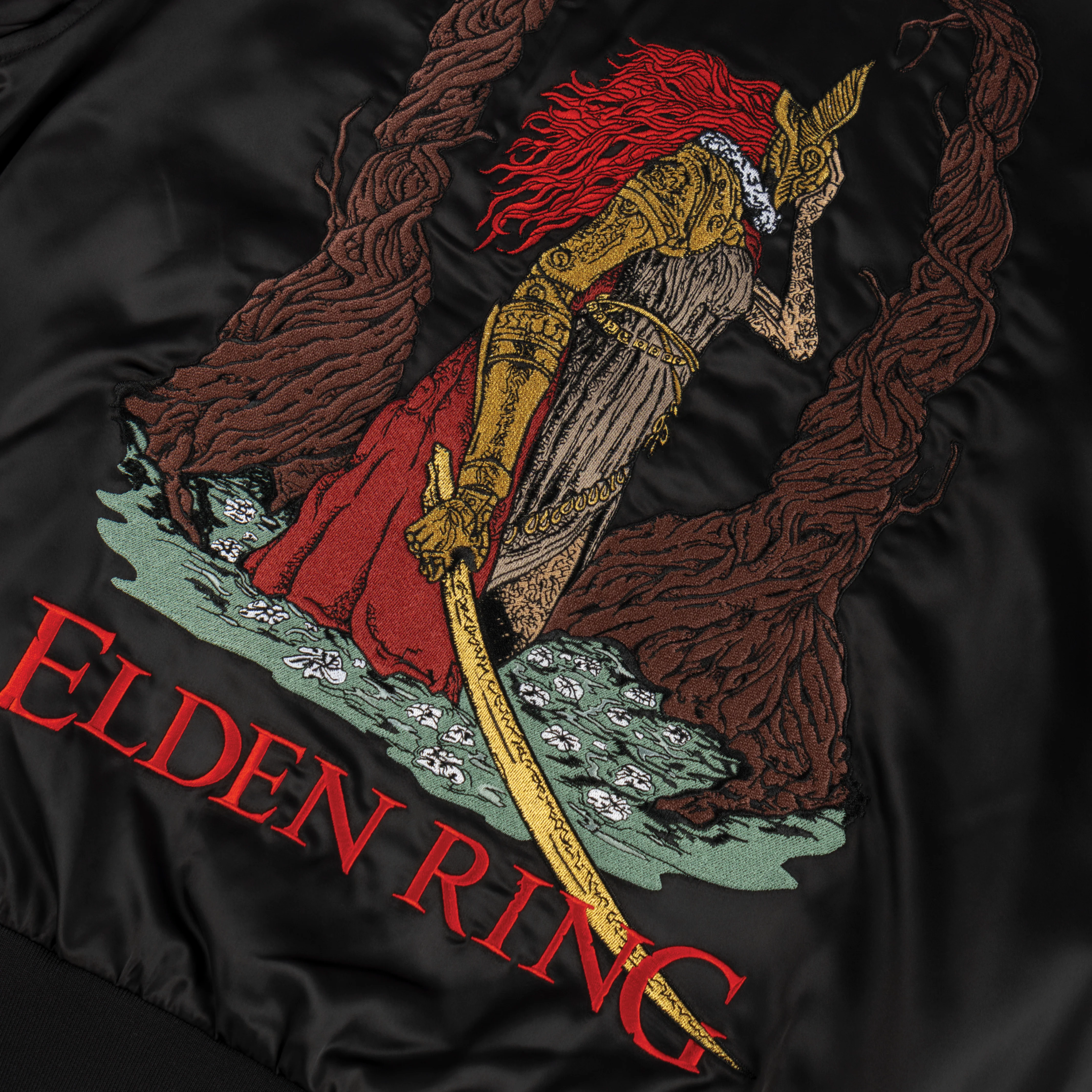 ELDEN RING X WELCOME - Malenia Embroidered Satin Souvenir Jacket - Image 6