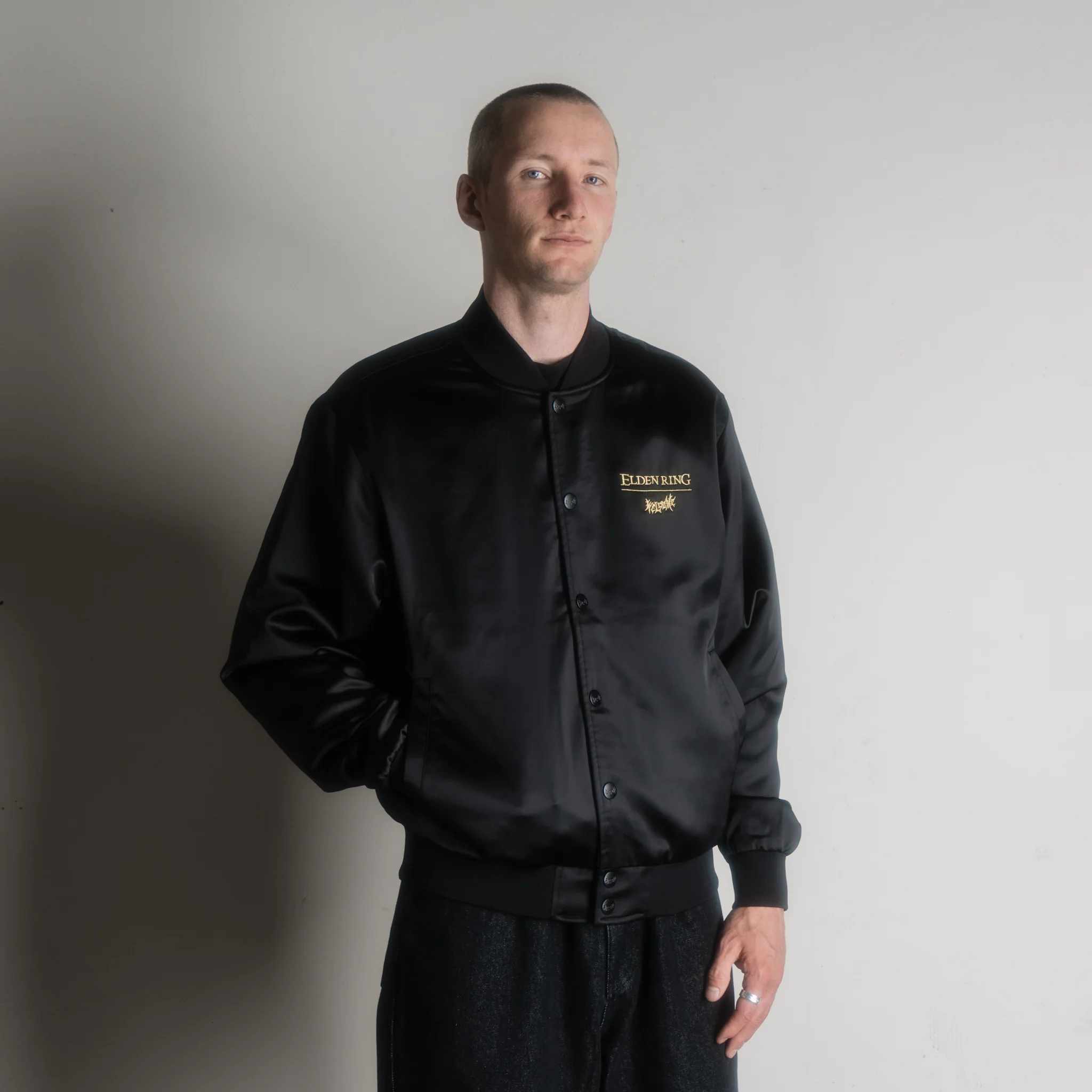 ELDEN RING X WELCOME - Malenia Embroidered Satin Souvenir Jacket - Image 9