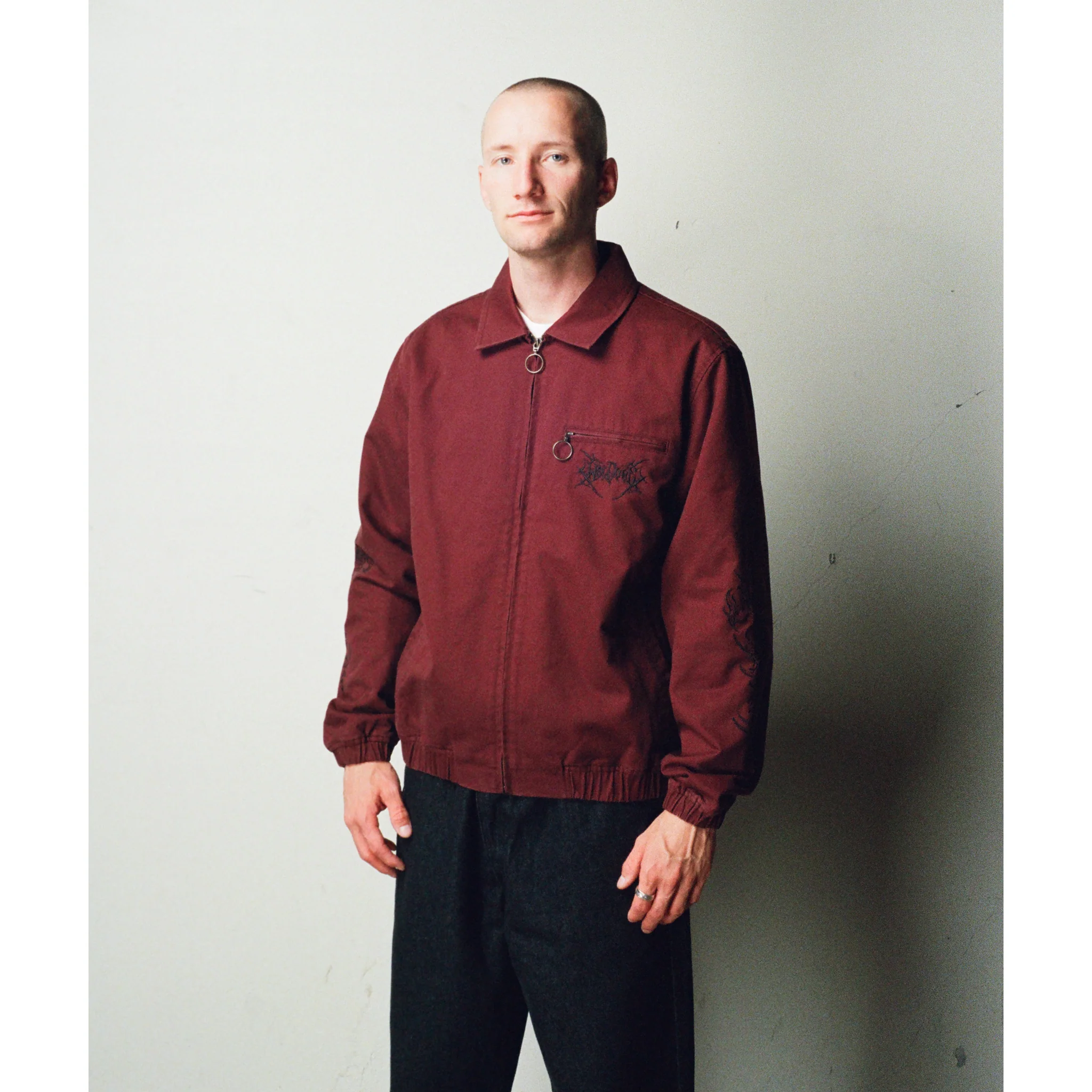 Epoch Embroidered Twill Harrington Jacket - Image 9