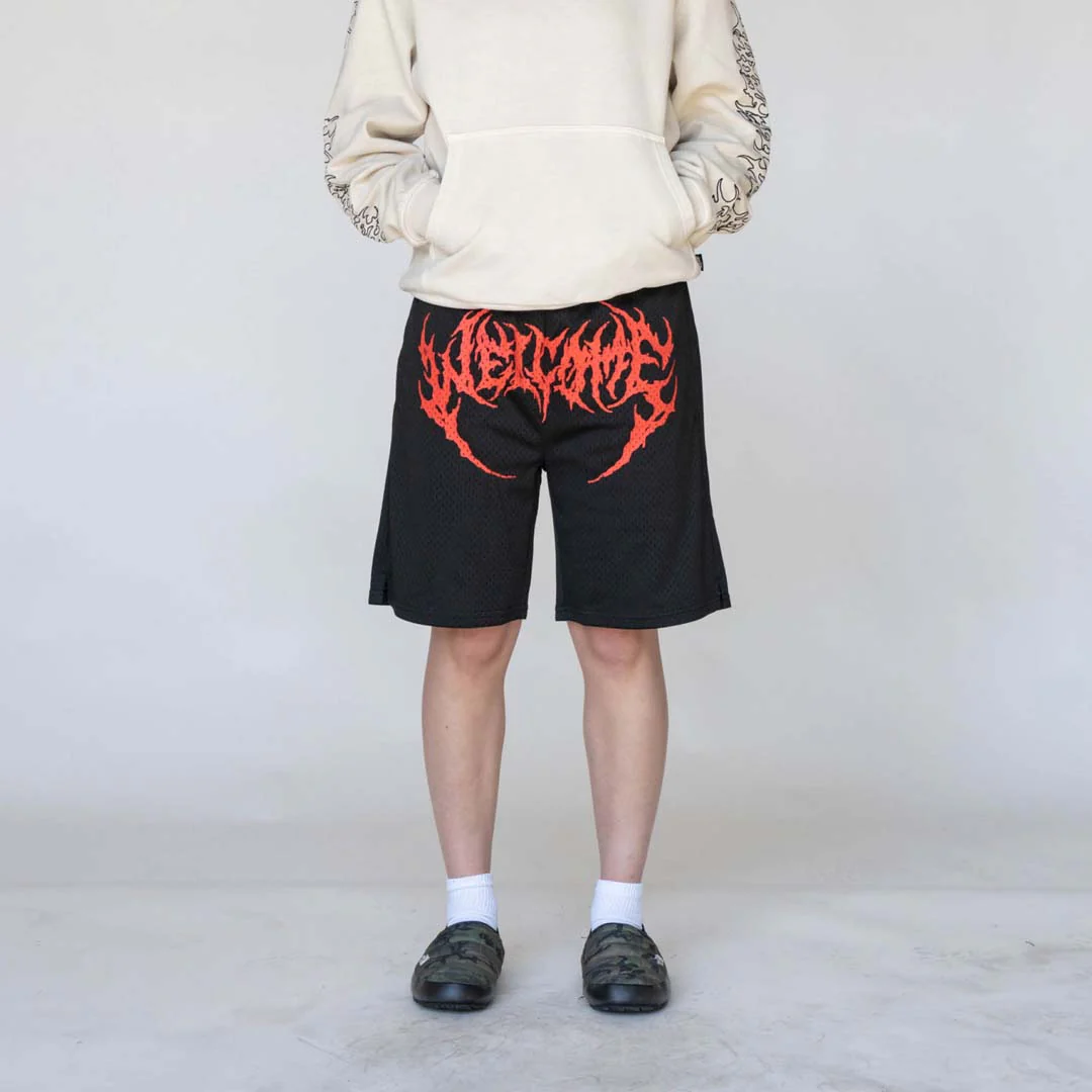 Fang Mesh Shorts - Black - Image 8