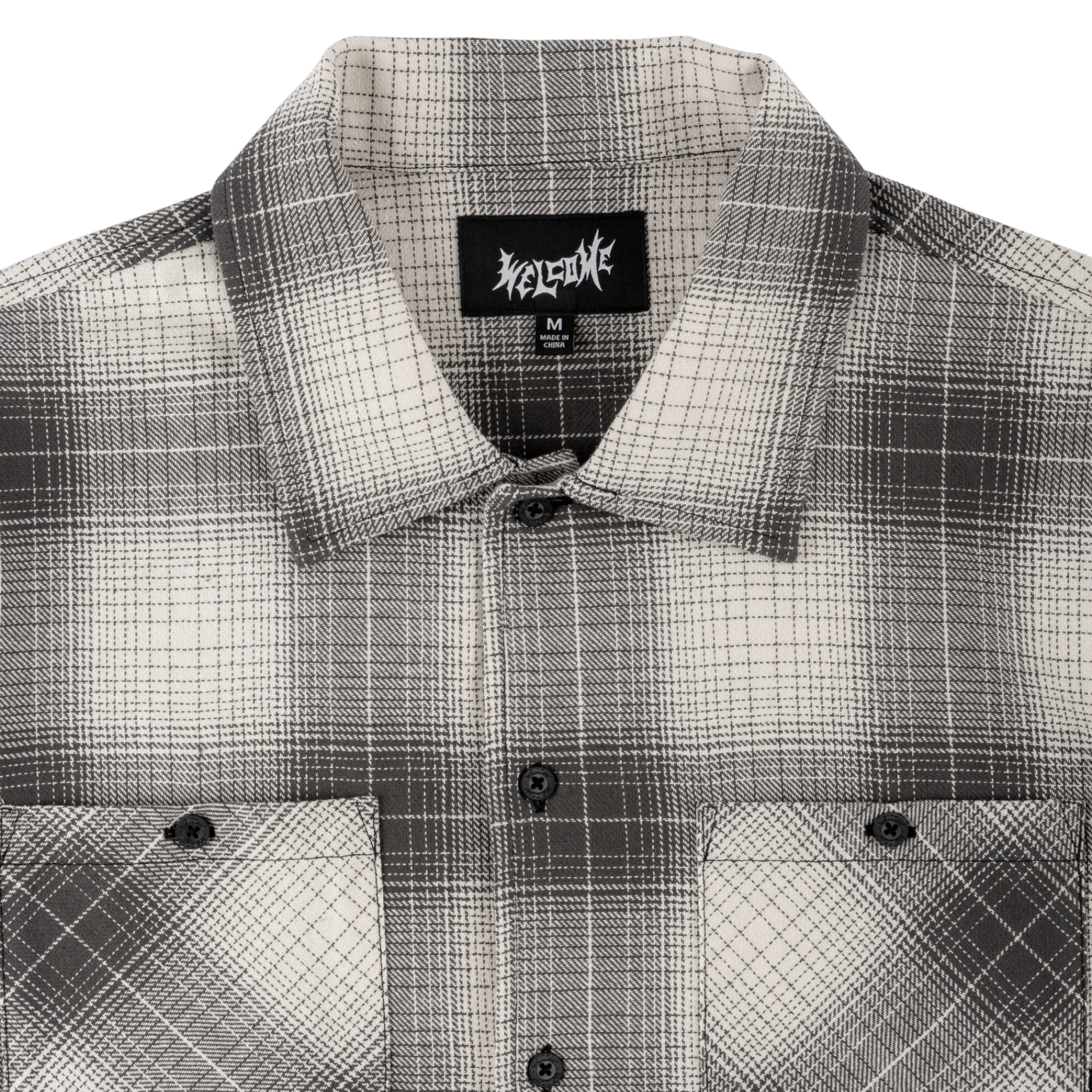 Fang Woven Plaid Shirt - Black - Image 3