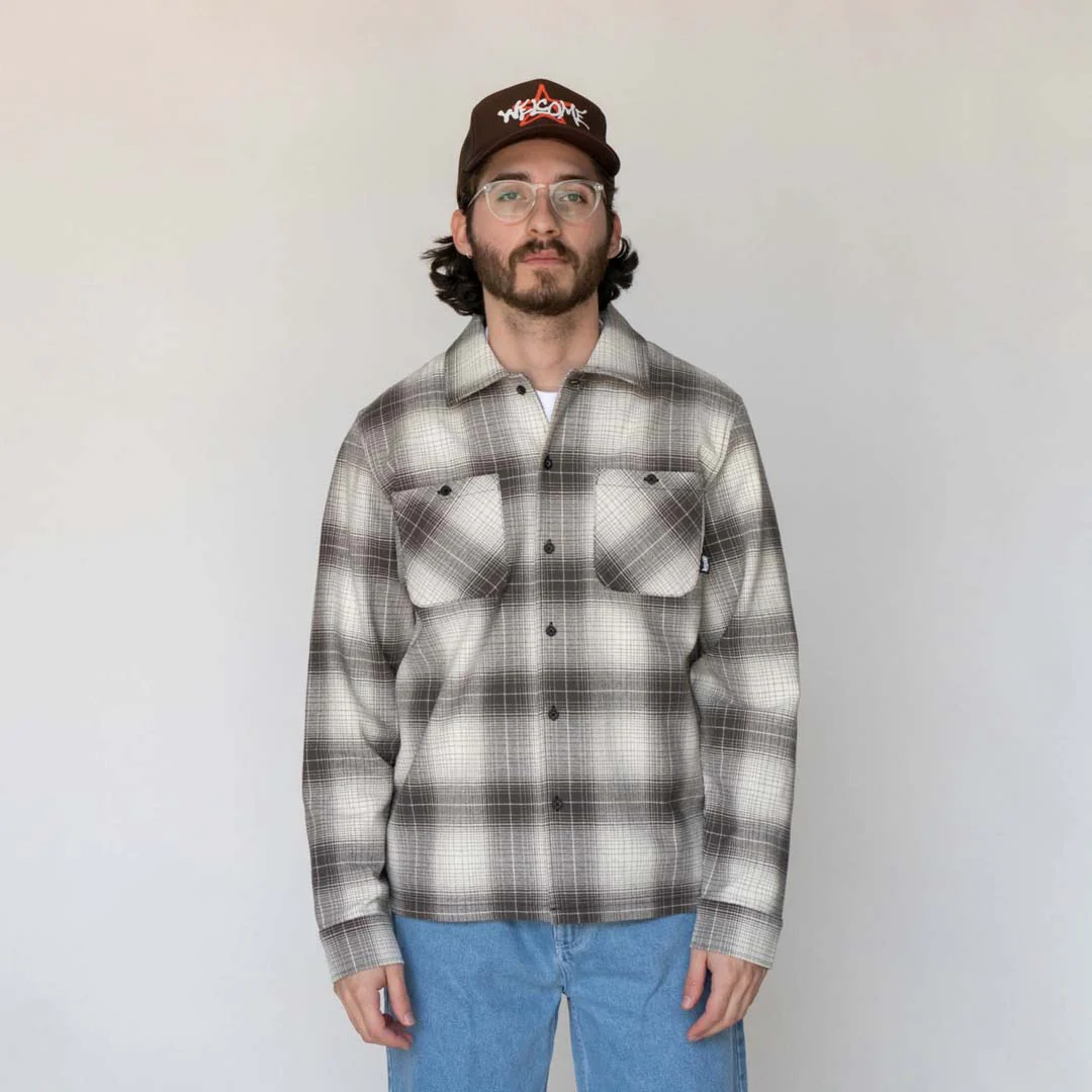 Fang Woven Plaid Shirt - Black - Image 4