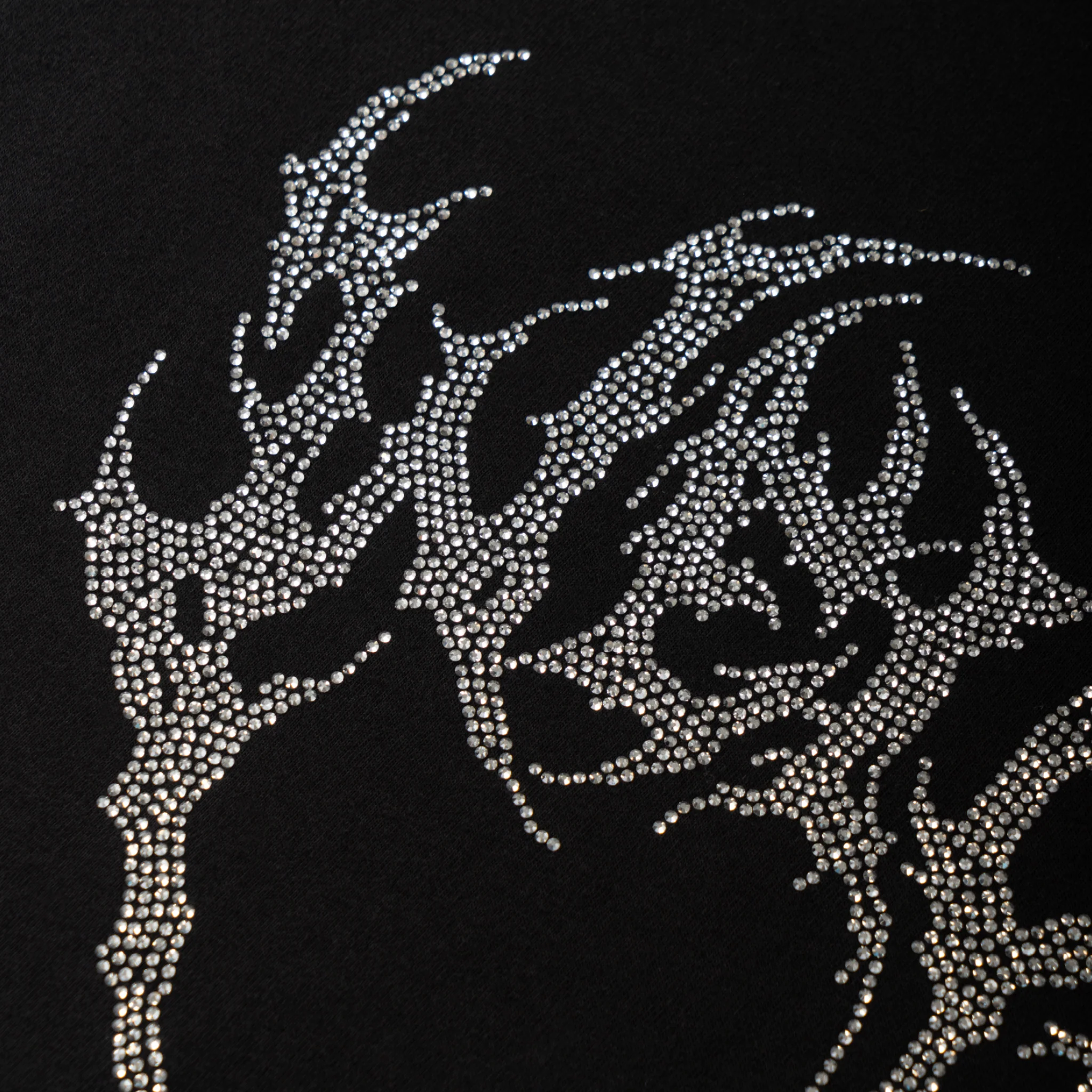Glam Fang Rhinestone Logo Knit Tee - Image 4
