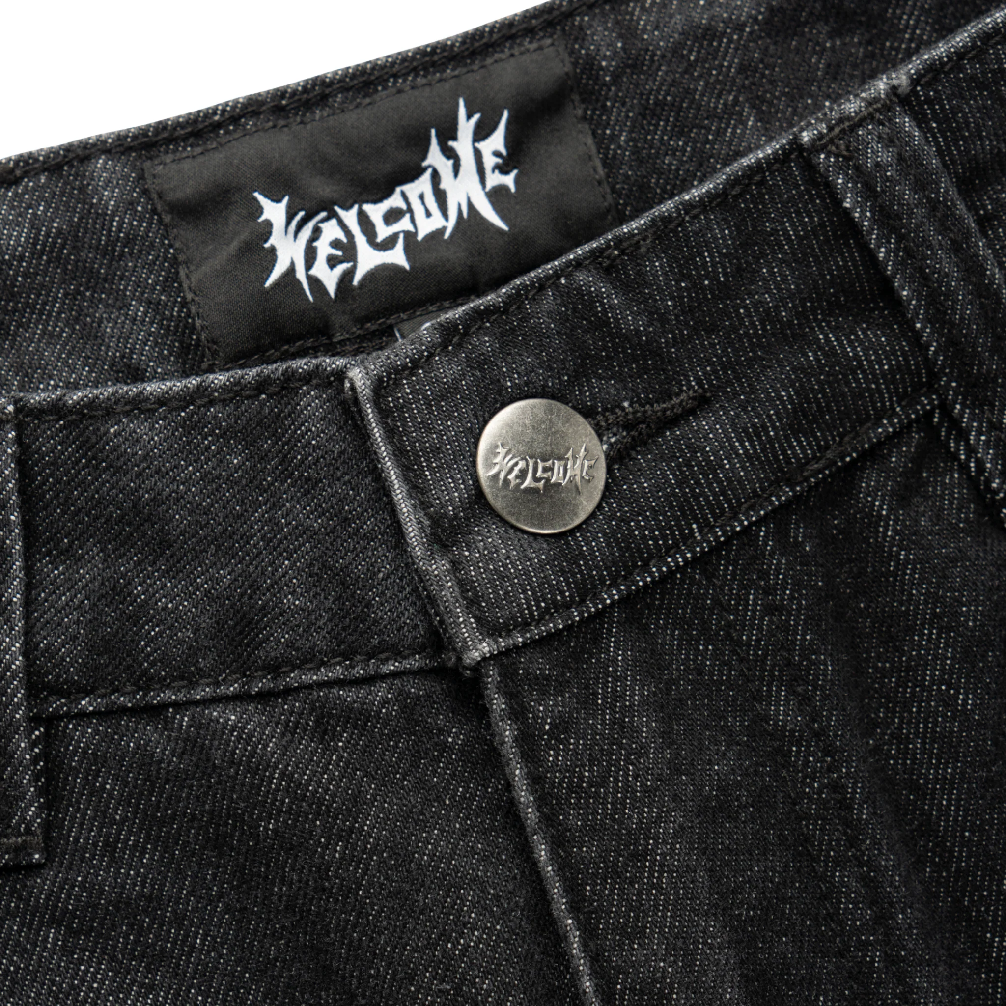 Immortal Loose Straight Fit Denim - Washed Black - Image 4