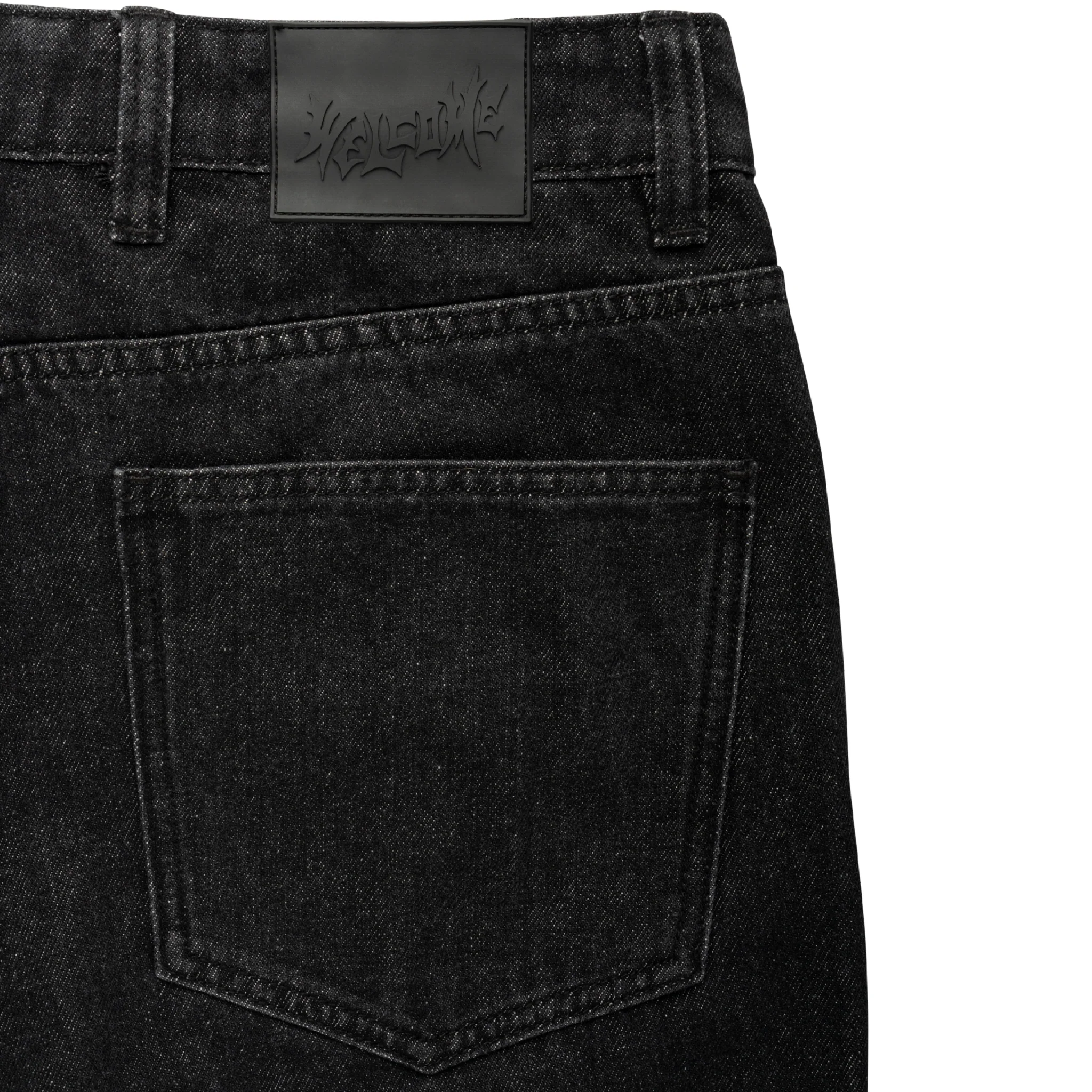 Immortal Loose Straight Fit Denim - Washed Black - Image 5