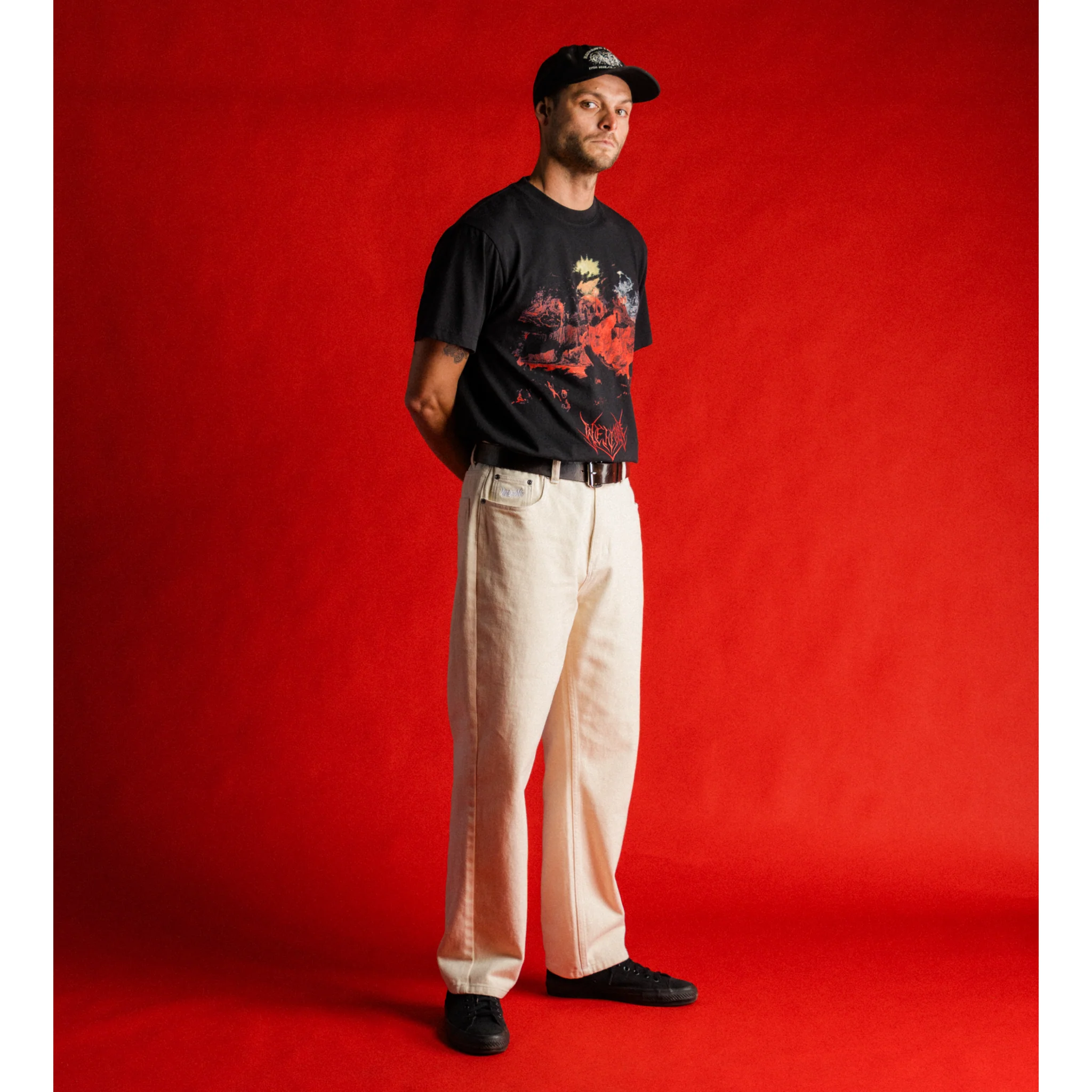 Immortal Loose Straight Fit Denim - Washed Natural - Image 8