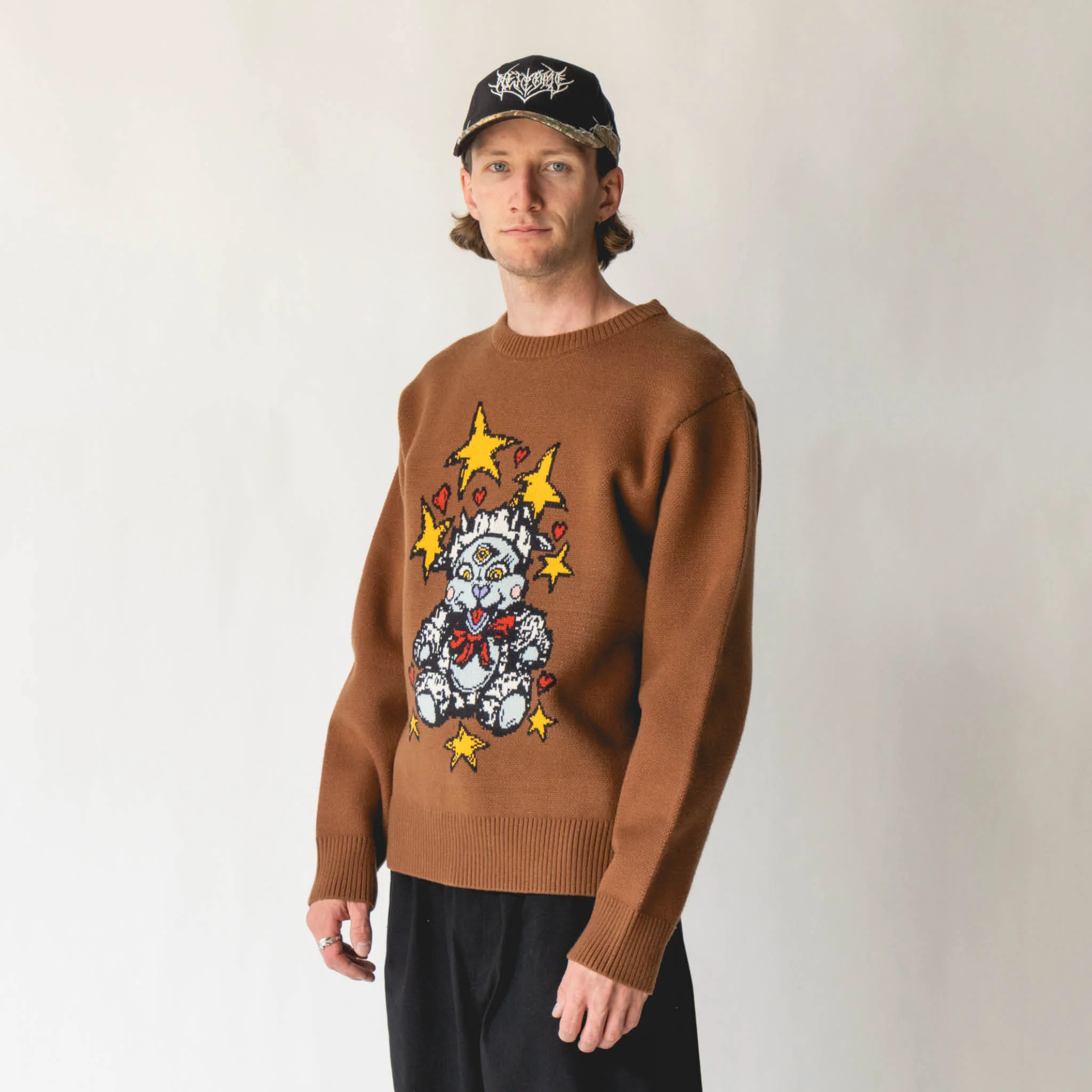 Lamby Knit Sweater - Brown - Image 6