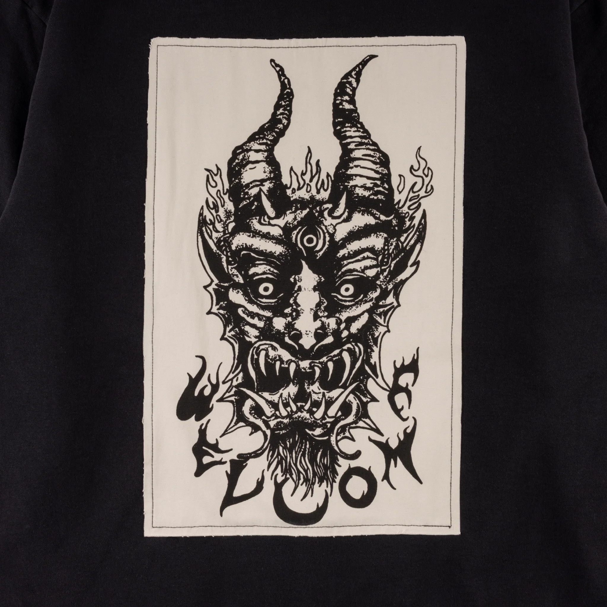 Light and Easy Pigment-Dyed Hoodie w/Patch - Black - Image 3