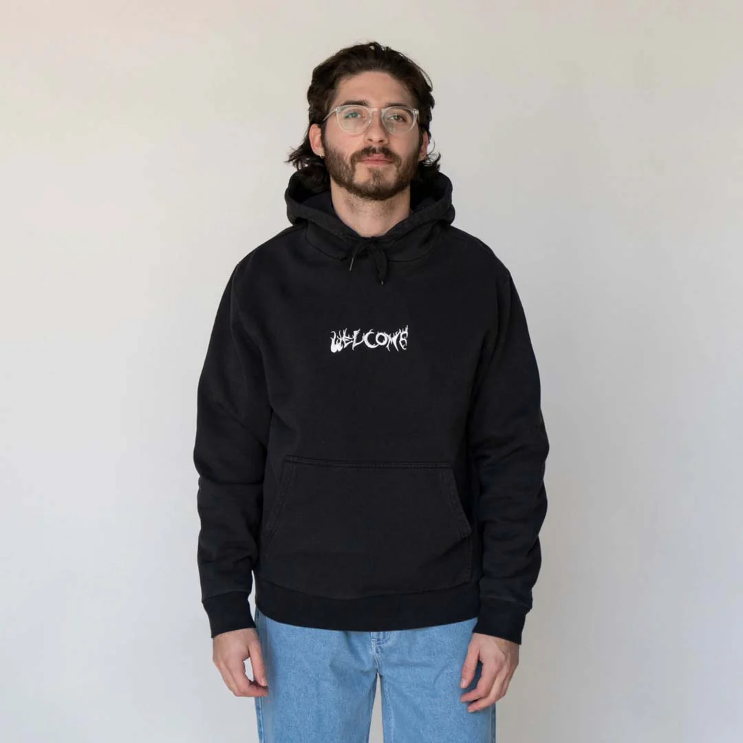 Light and Easy Pigment-Dyed Hoodie w/Patch - Black - Image 5