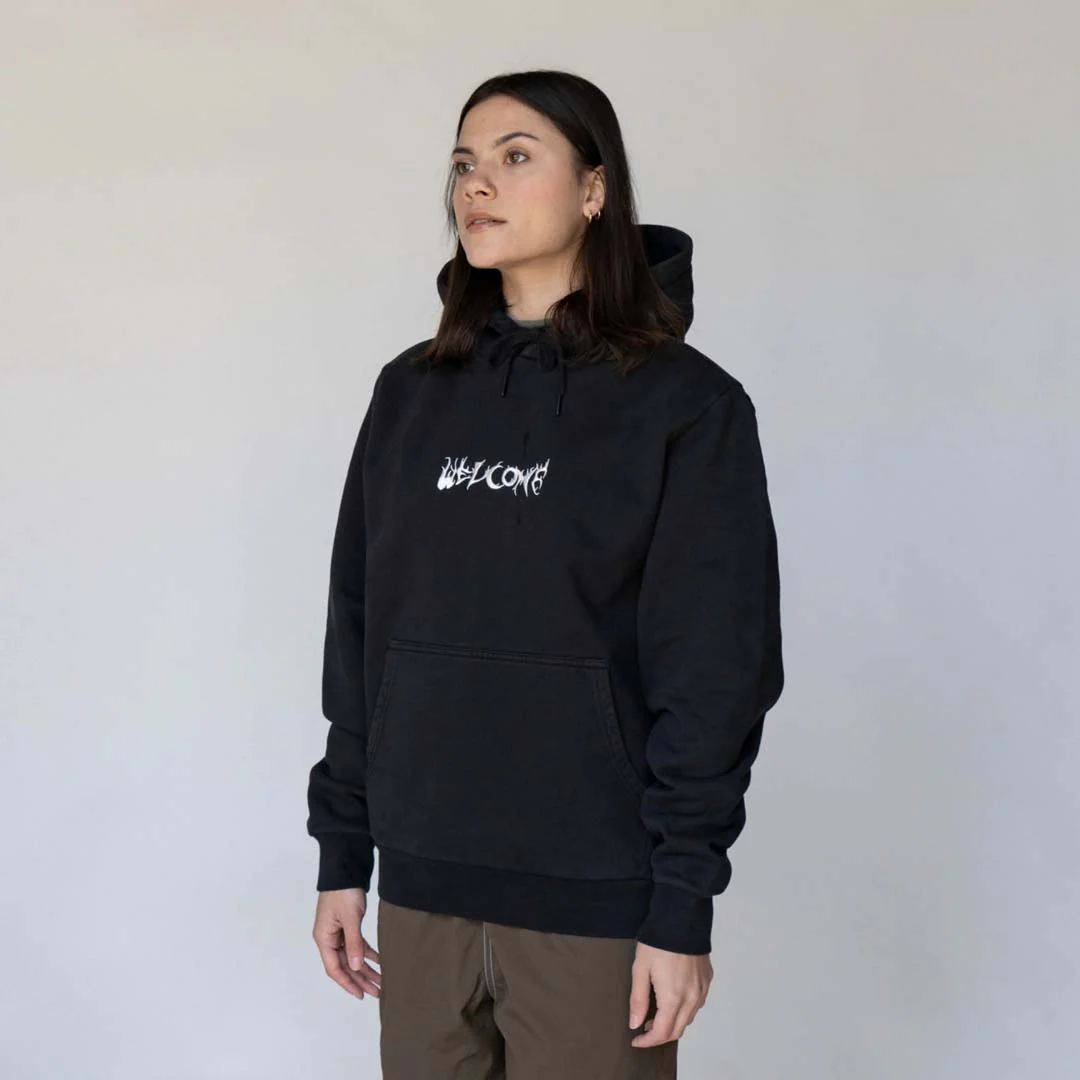 Light and Easy Pigment-Dyed Hoodie w/Patch - Black - Image 7