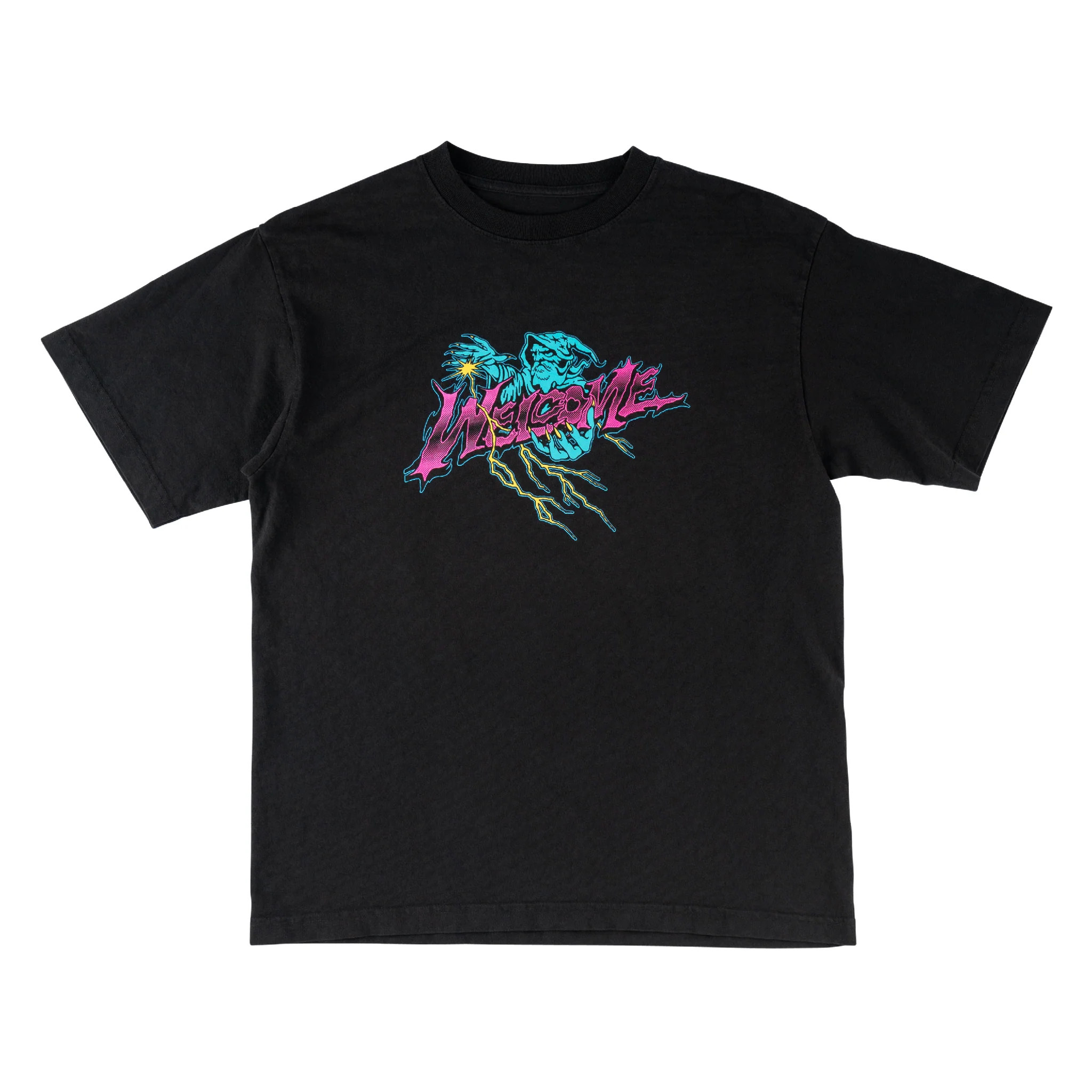 Magnetic Garment-Dyed Boxy Tee - Black