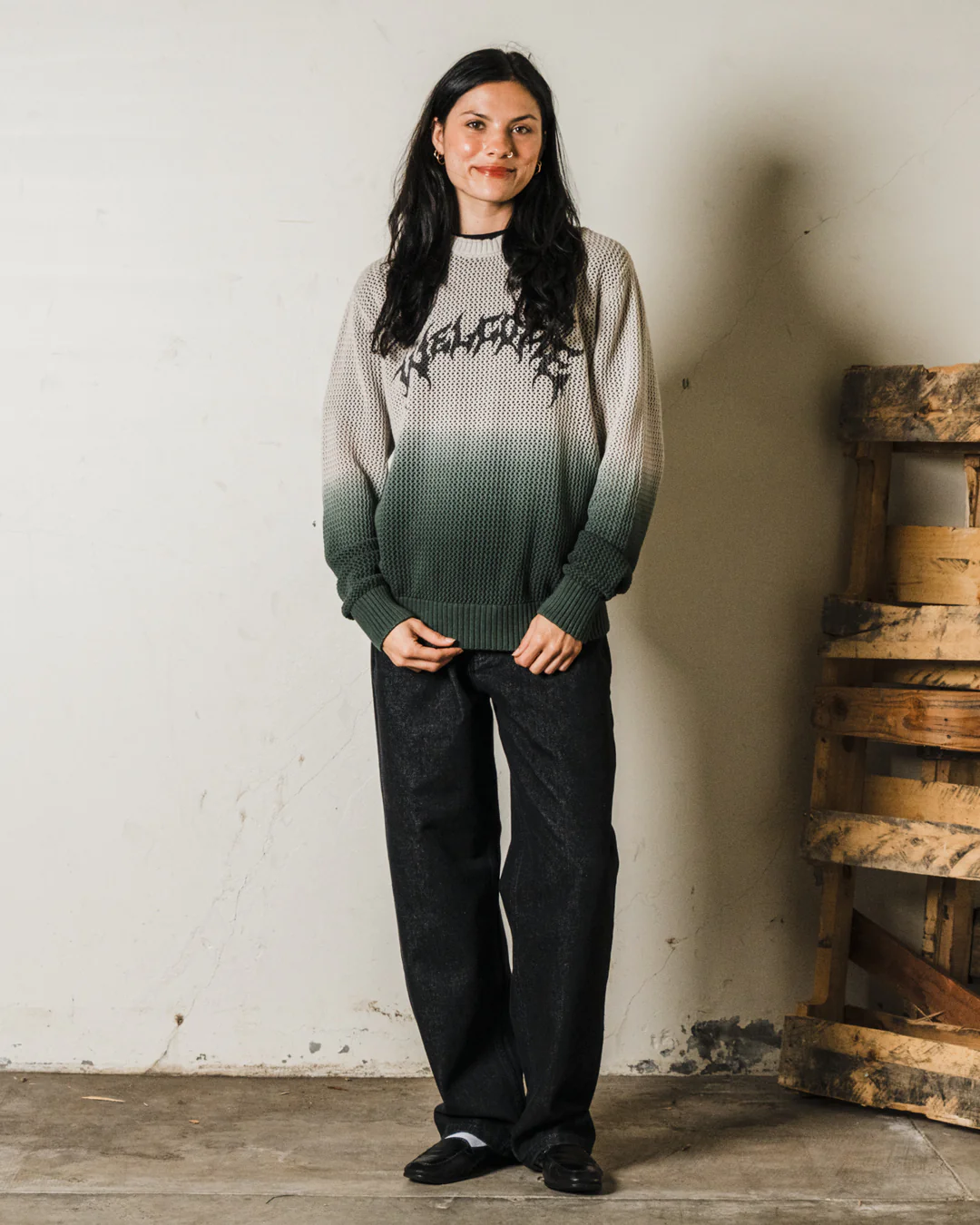 Maille Dip-Dyed Loose-knit Sweater - Image 6