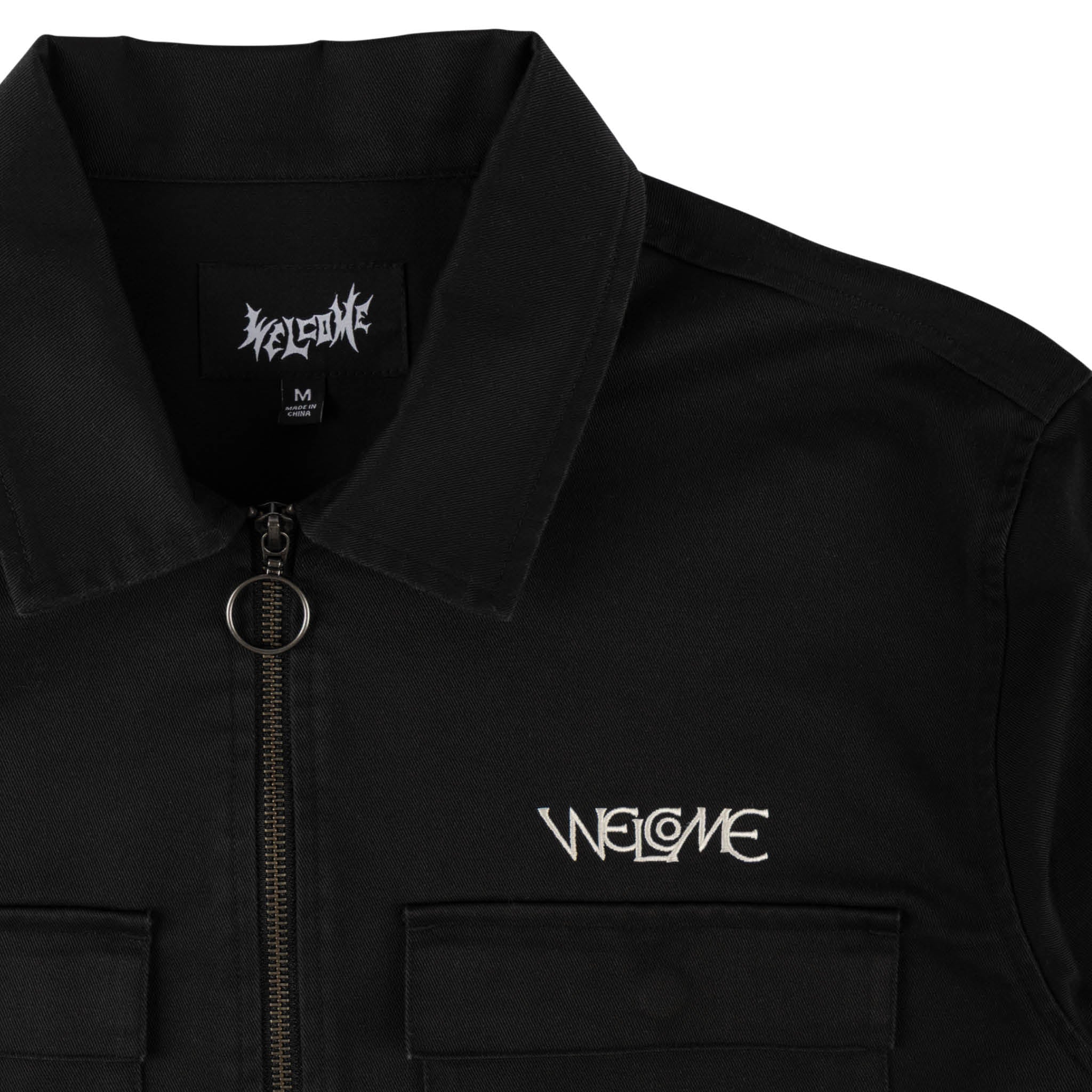 Paladin Twill Zip Work Shirt w/Back Patch - Image 3