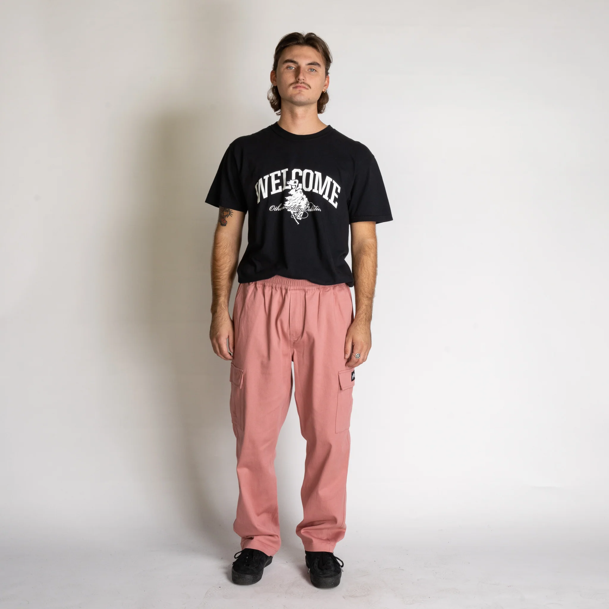 Principal Cargo Twill Pant - Rose - Image 7