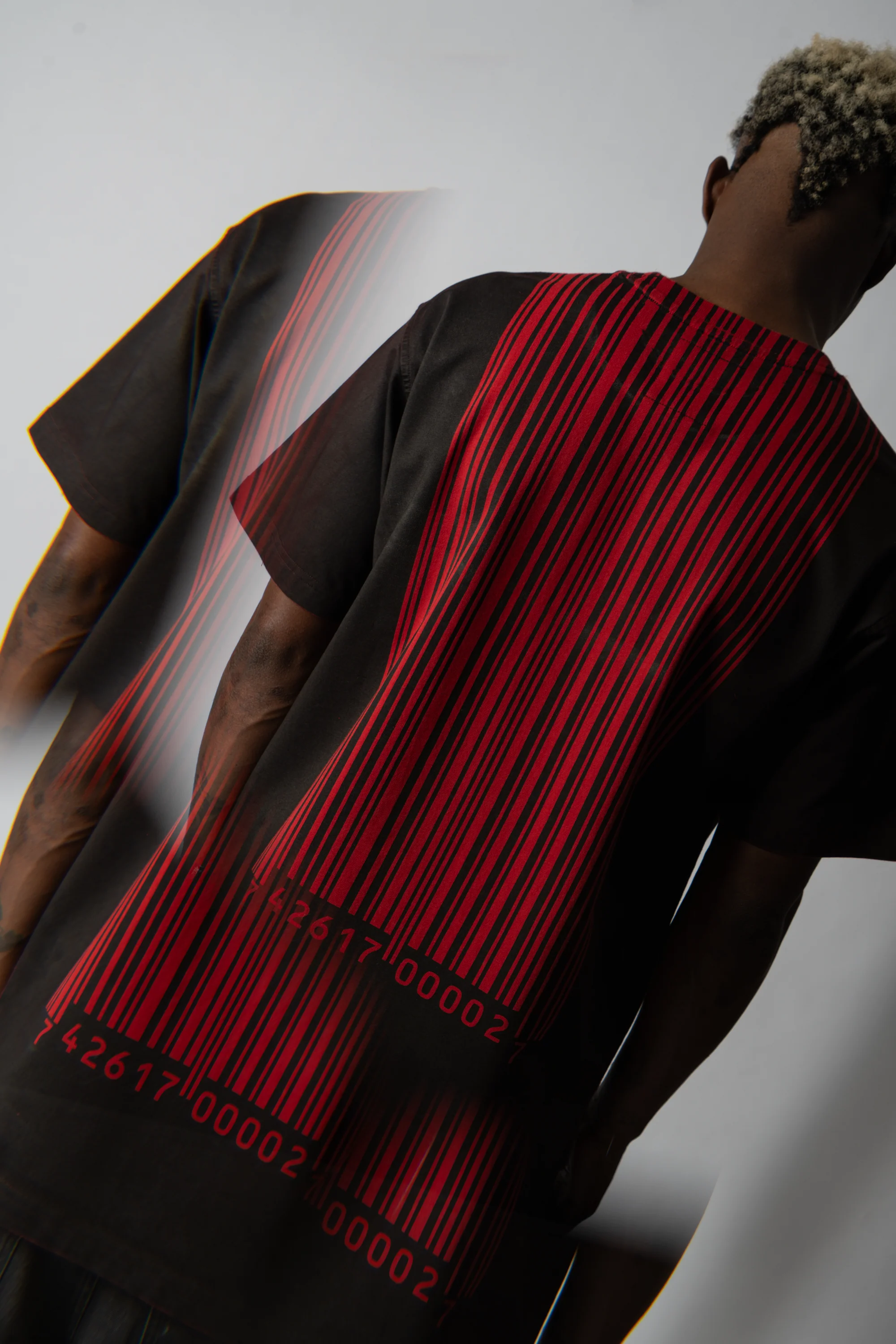 SLIPKNOT X WELCOME - Barcode Boxy Overprint Tee - Image 9