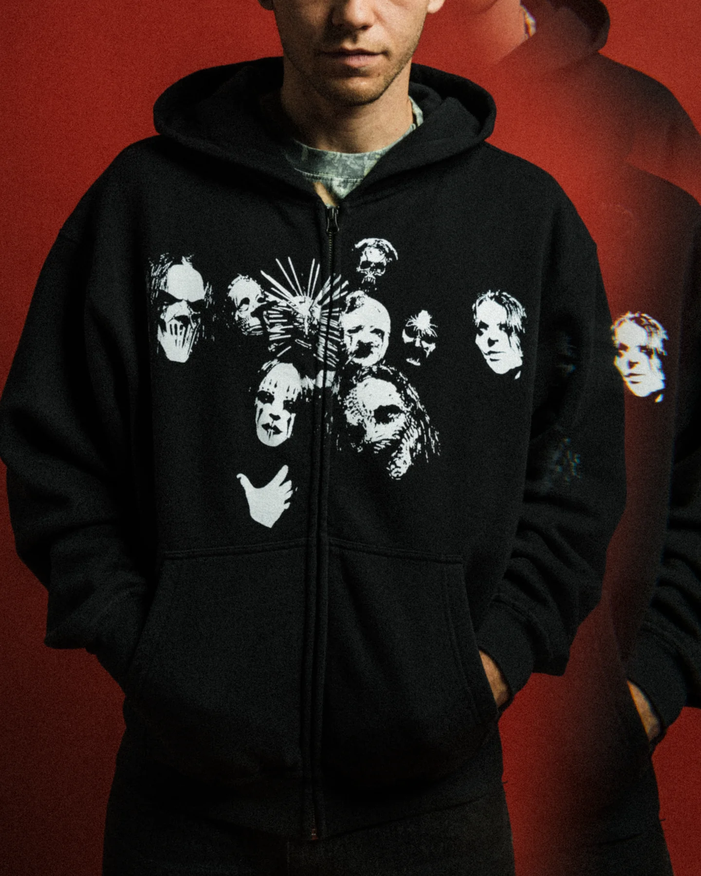 SLIPKNOT X WELCOME - Nonagram Zip Hoodie - Image 6