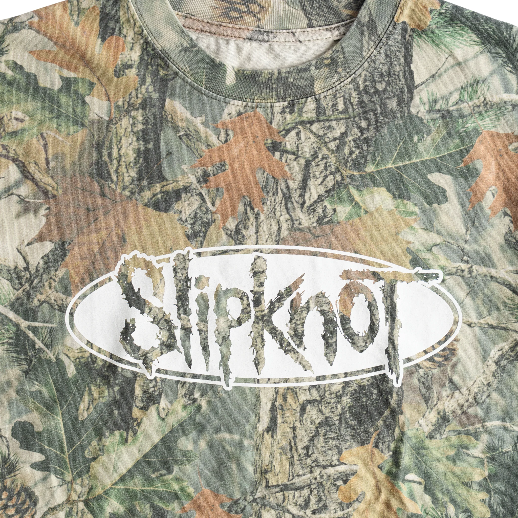 SLIPKNOT X WELCOME - Oval Logo Boxy Camo Tee - Image 3
