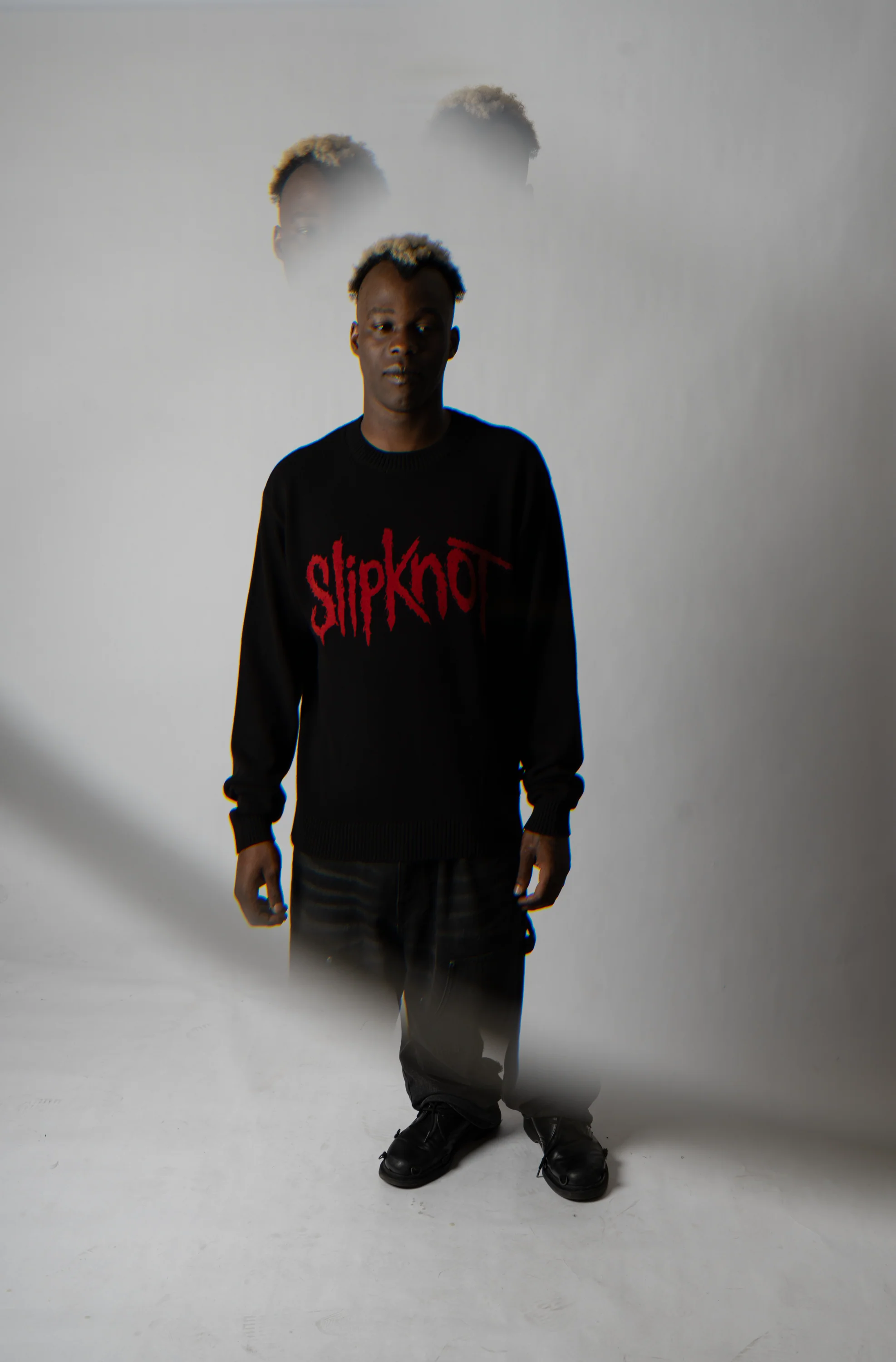 SLIPKNOT X WELCOME - Slipknot Overprint Knit Sweater - Image 8