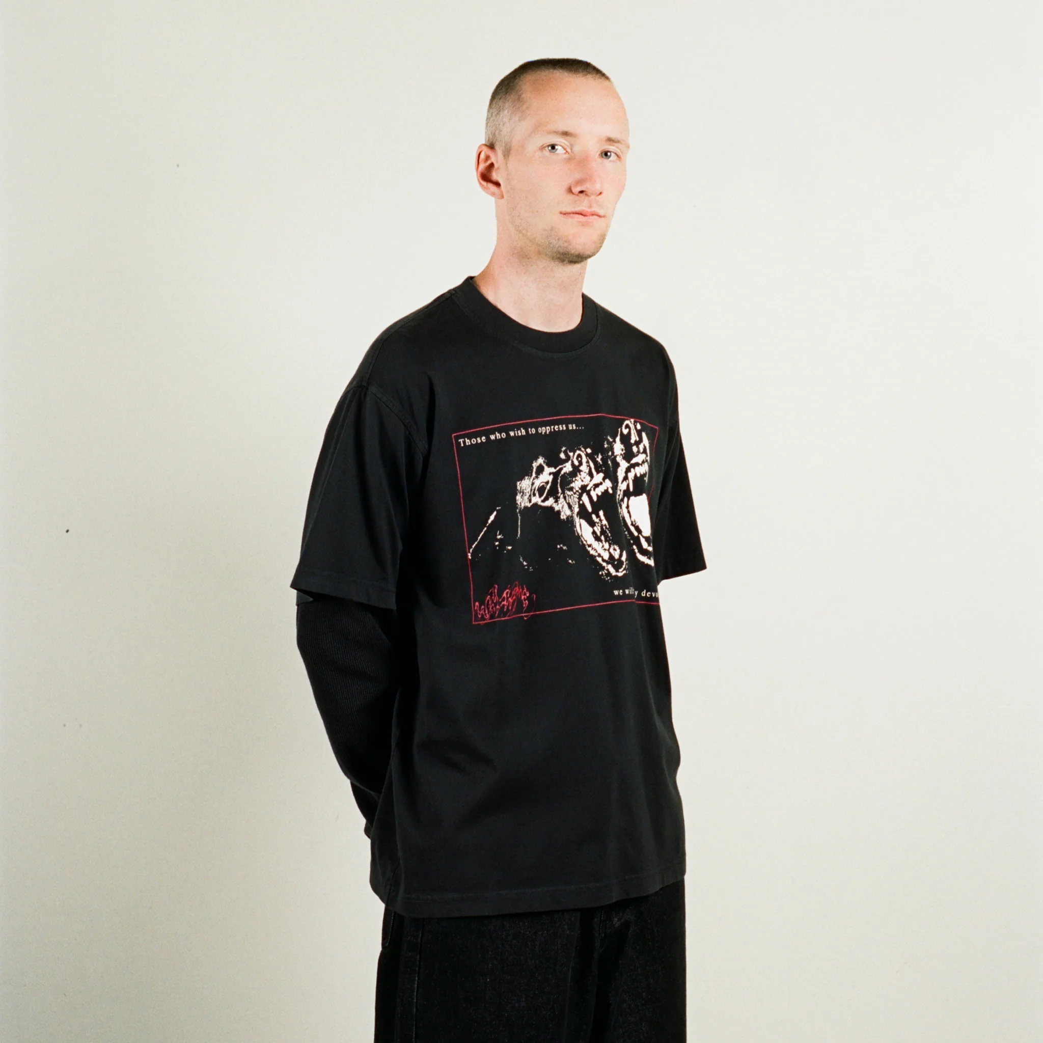 Snarl Layered 2fer Tee - Image 7