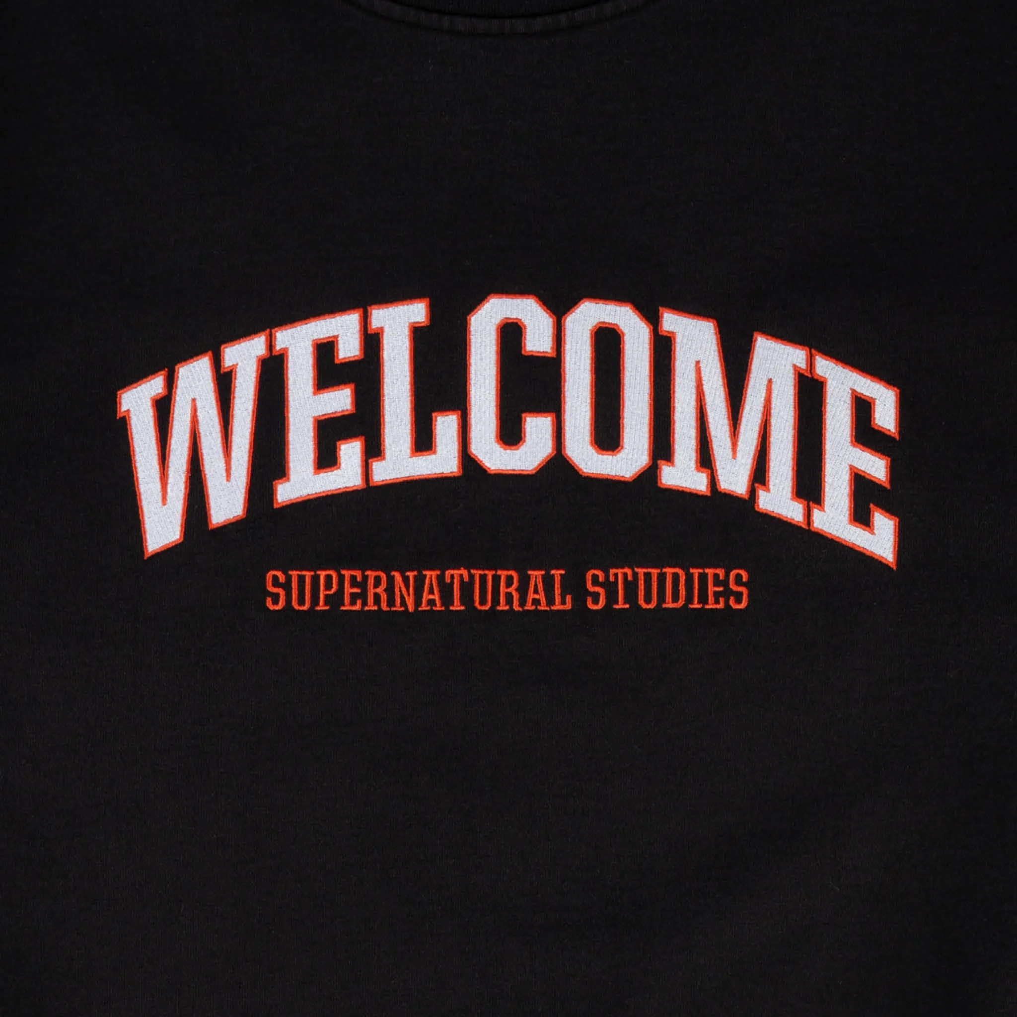 Student Embroidered Pigment-Dyed Crew - Black - Image 2