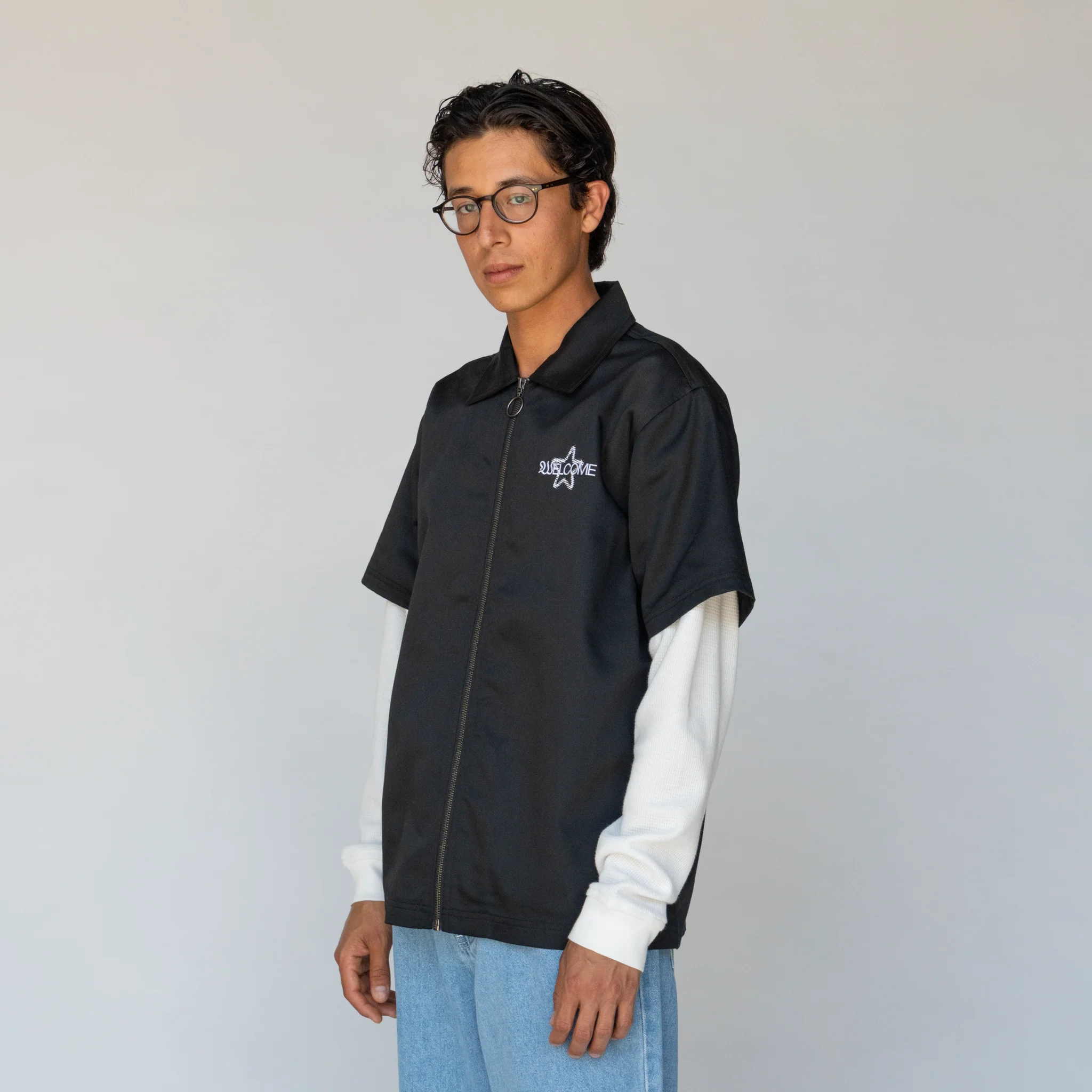 Supernatural Twill Work Shirt w/ Layered Thermal Sleeves - Image 6