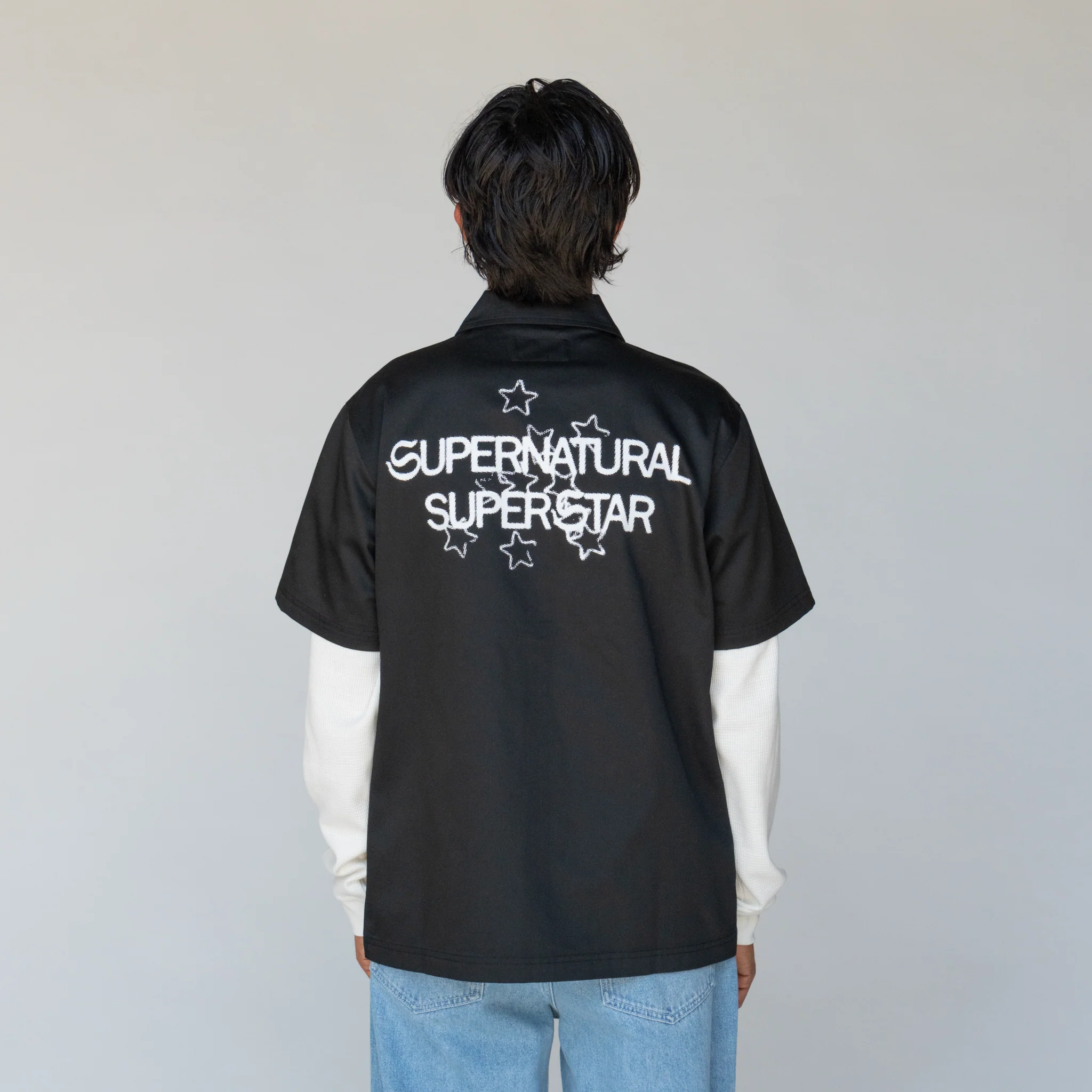 Supernatural Twill Work Shirt w/ Layered Thermal Sleeves - Image 7