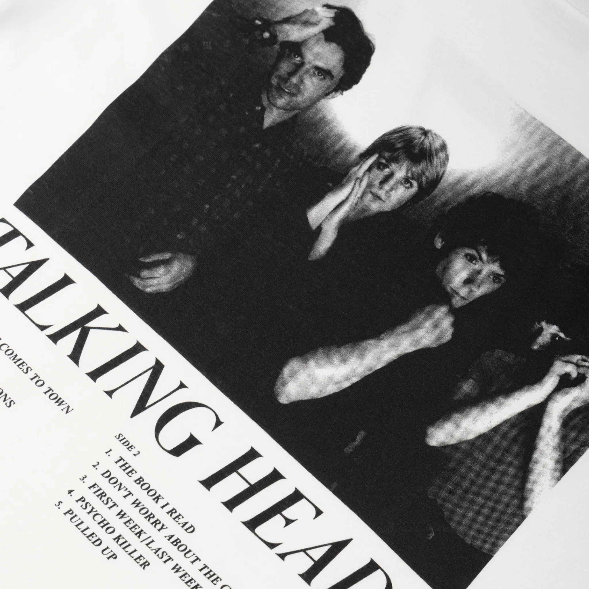 TALKING HEADS X WELCOME - Track List Tee - Image 4