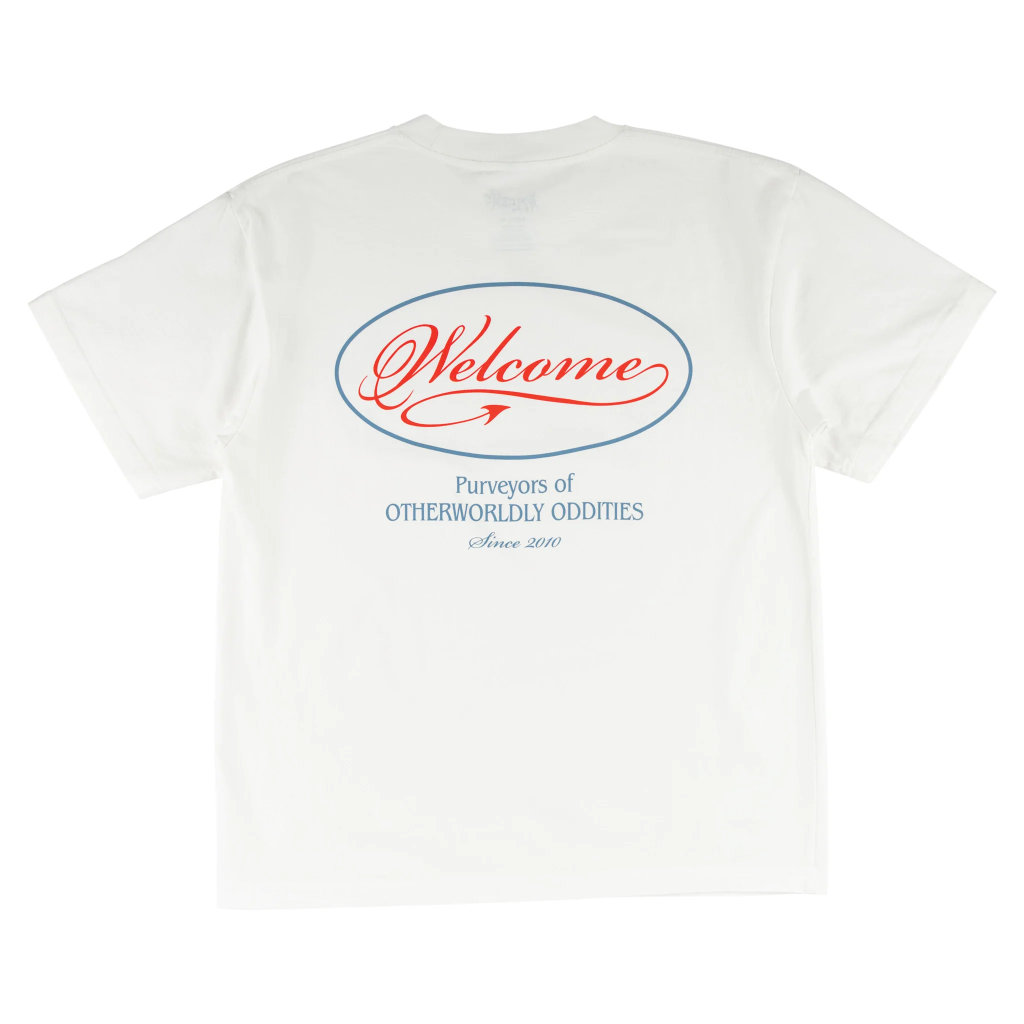 Trade Printed Boxy Garment-Dyed Tee - White