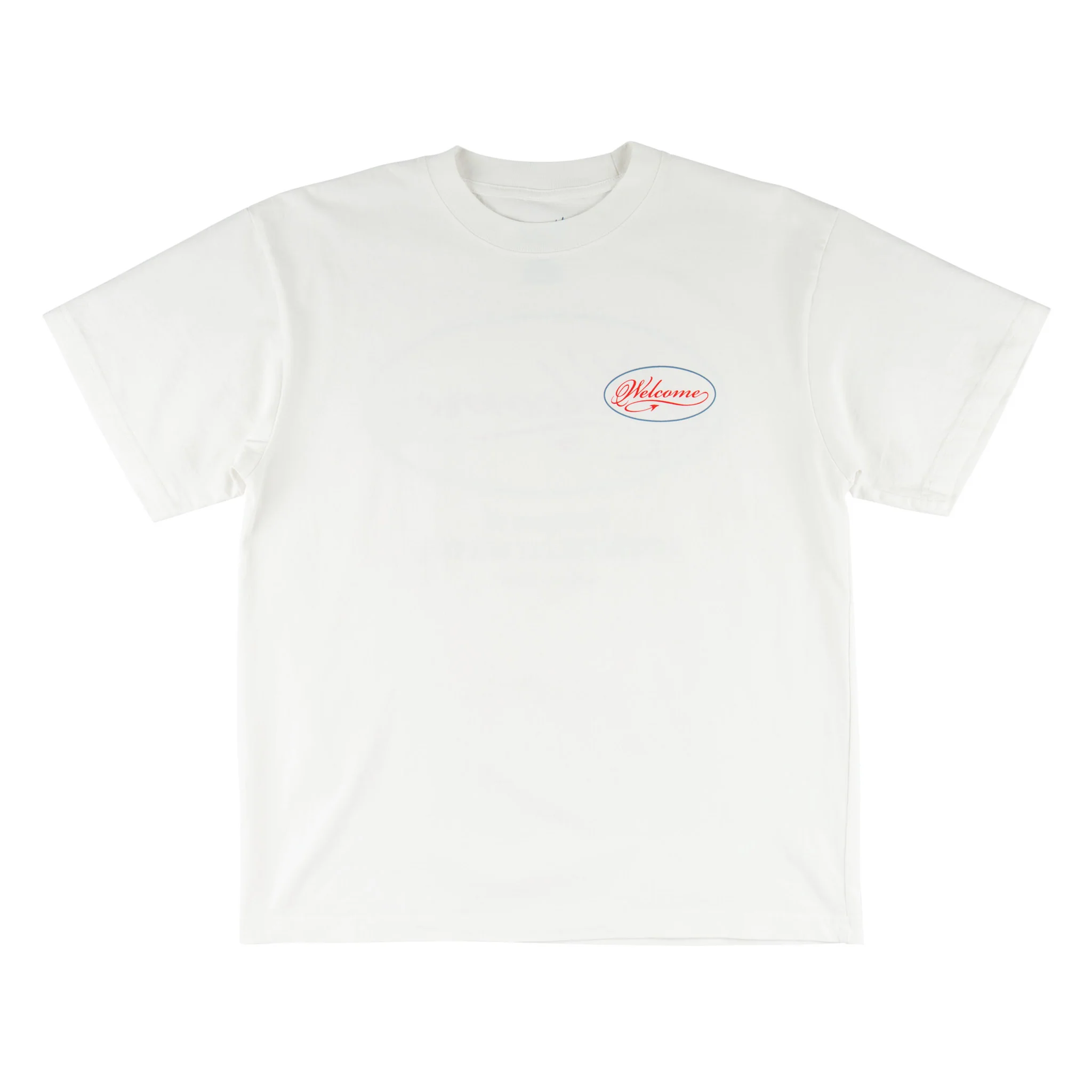Trade Printed Boxy Garment-Dyed Tee - White - Image 2