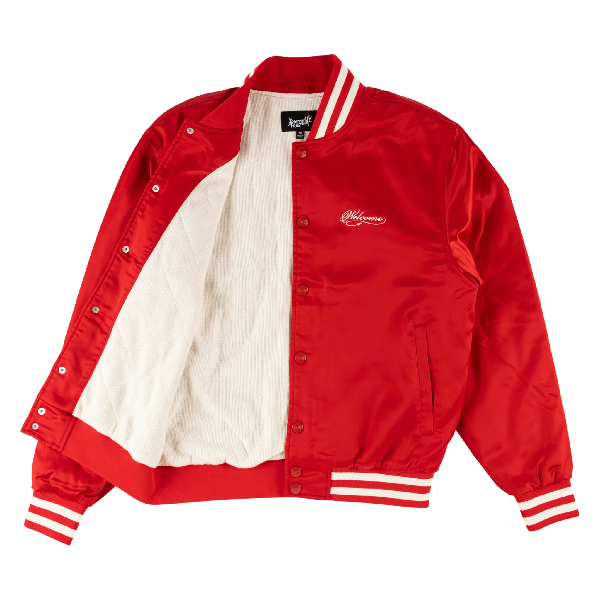 Union Thermal-Lined Satin Varsity Jacket - Image 2