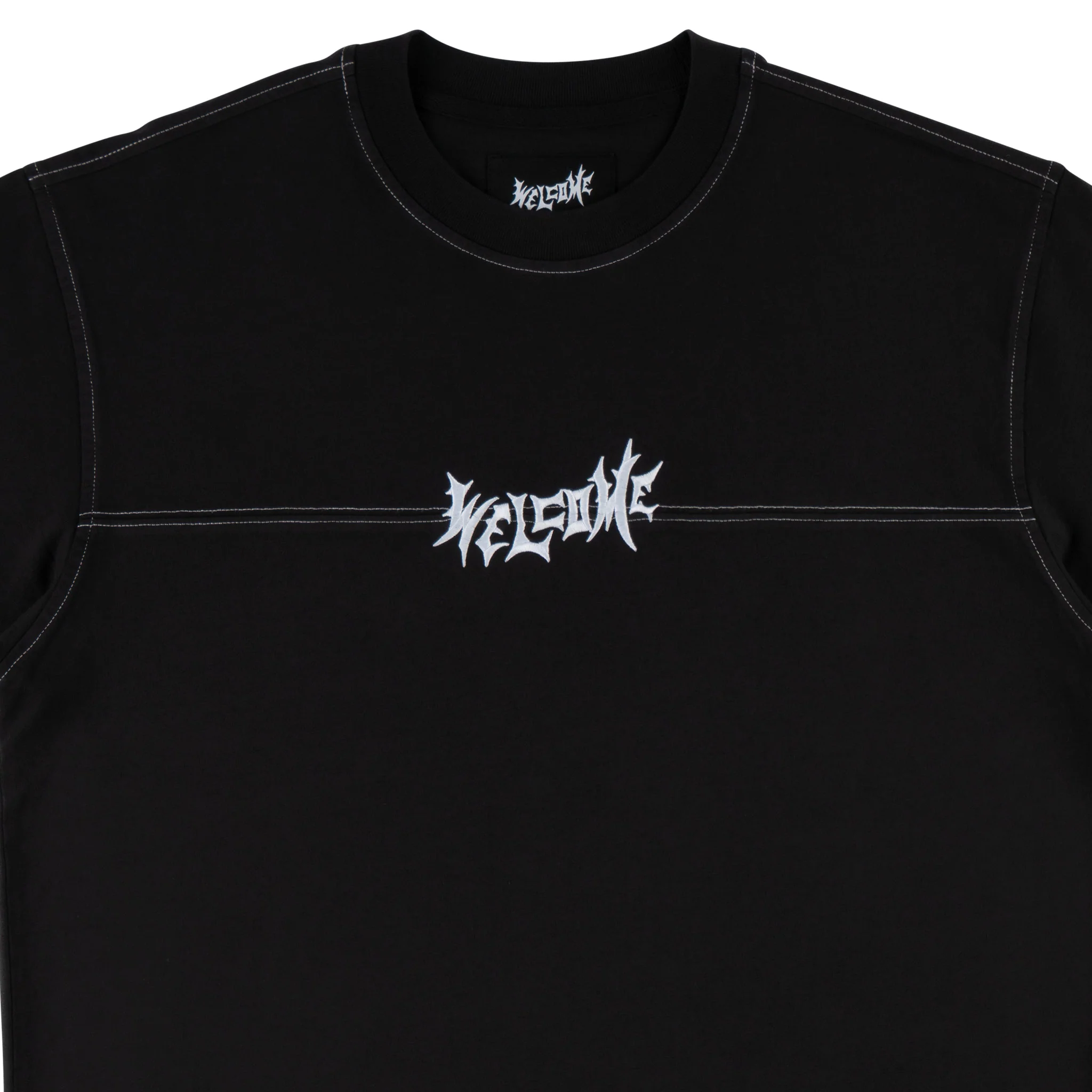 Vamp Boxy Contrast Stitch Football Knit - Image 3