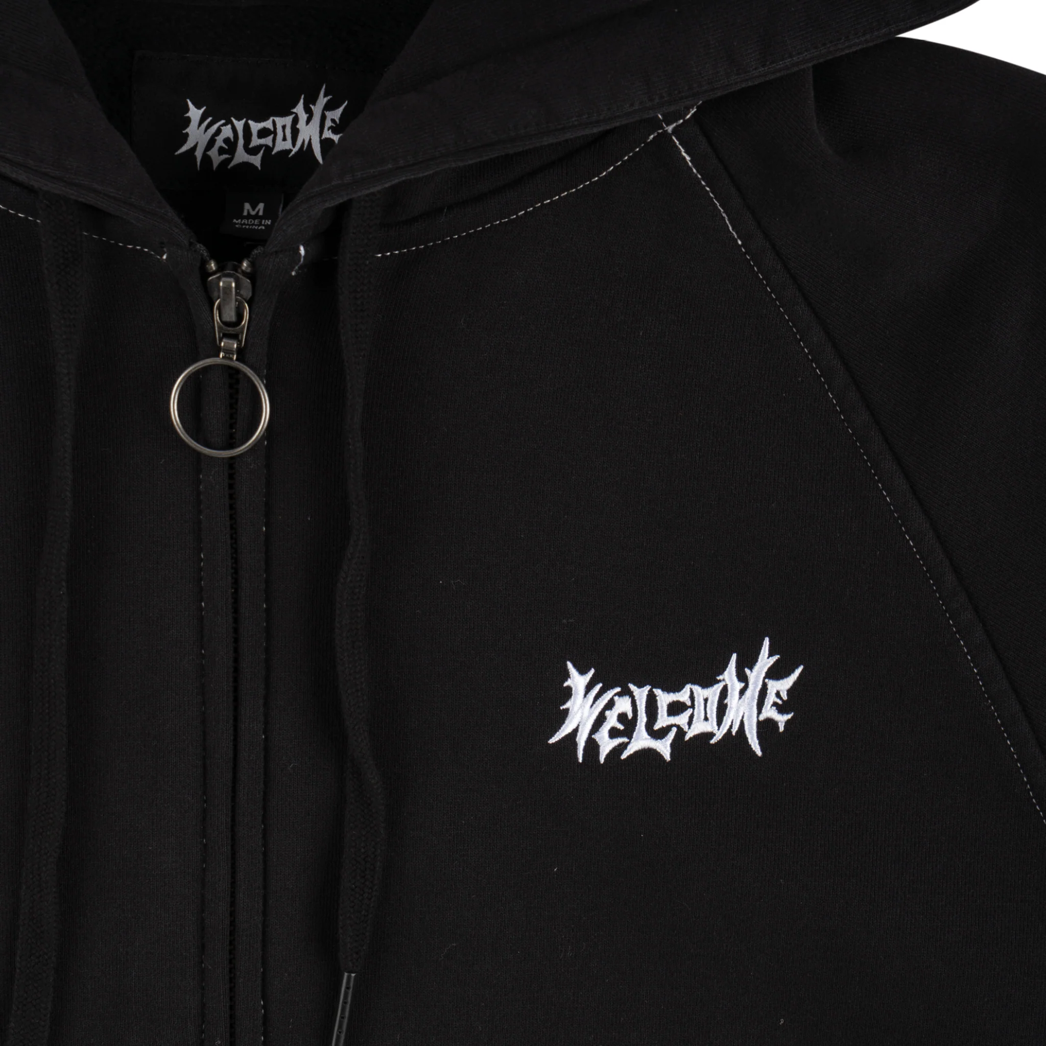 Vamp Pigment-Dyed Crop Zip Hoodie - Image 3