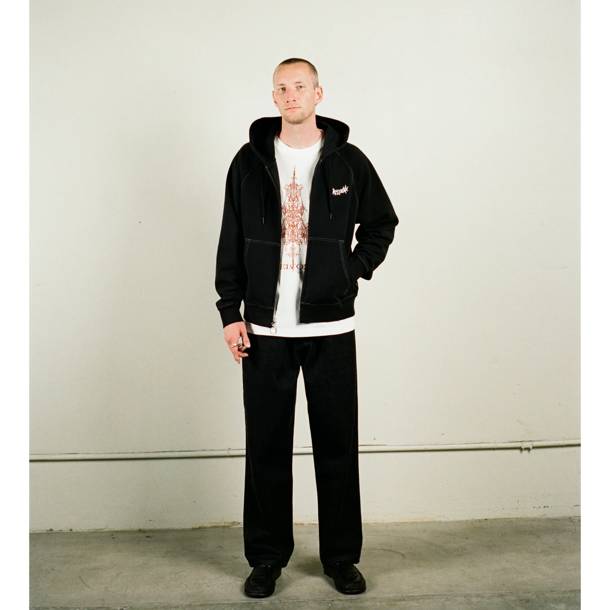 Vamp Pigment-Dyed Crop Zip Hoodie - Image 6