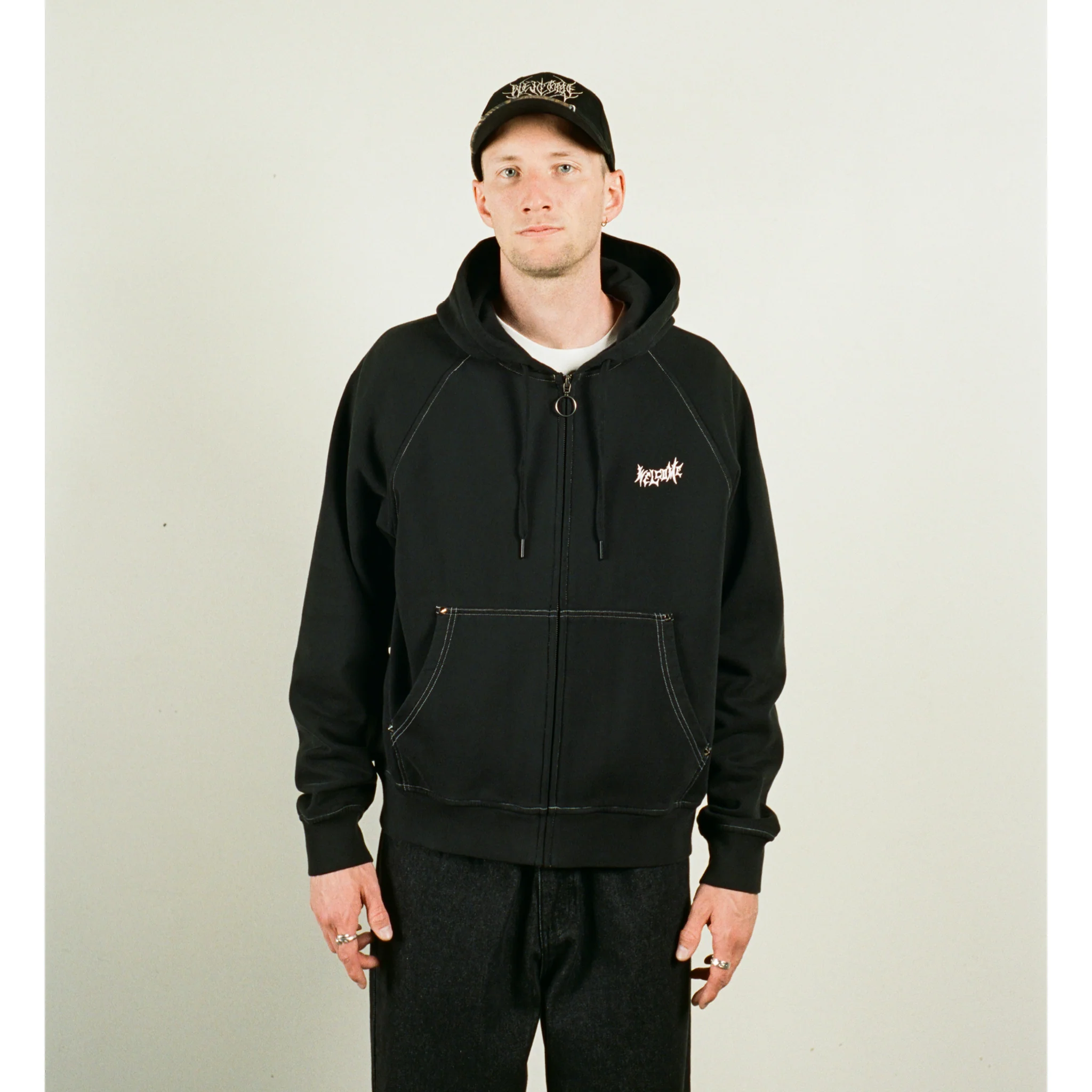 Vamp Pigment-Dyed Crop Zip Hoodie - Image 7