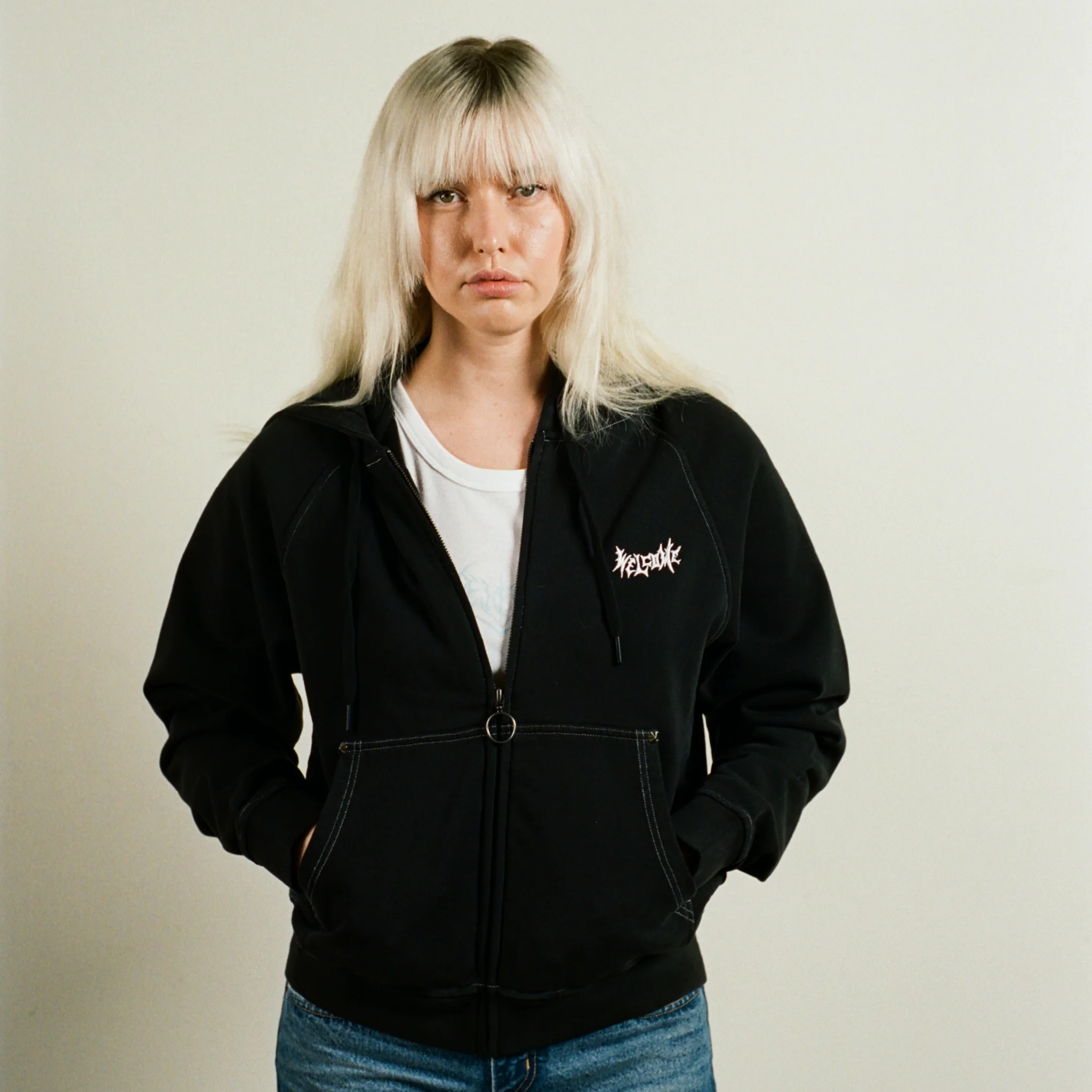 Vamp Pigment-Dyed Crop Zip Hoodie - Image 8