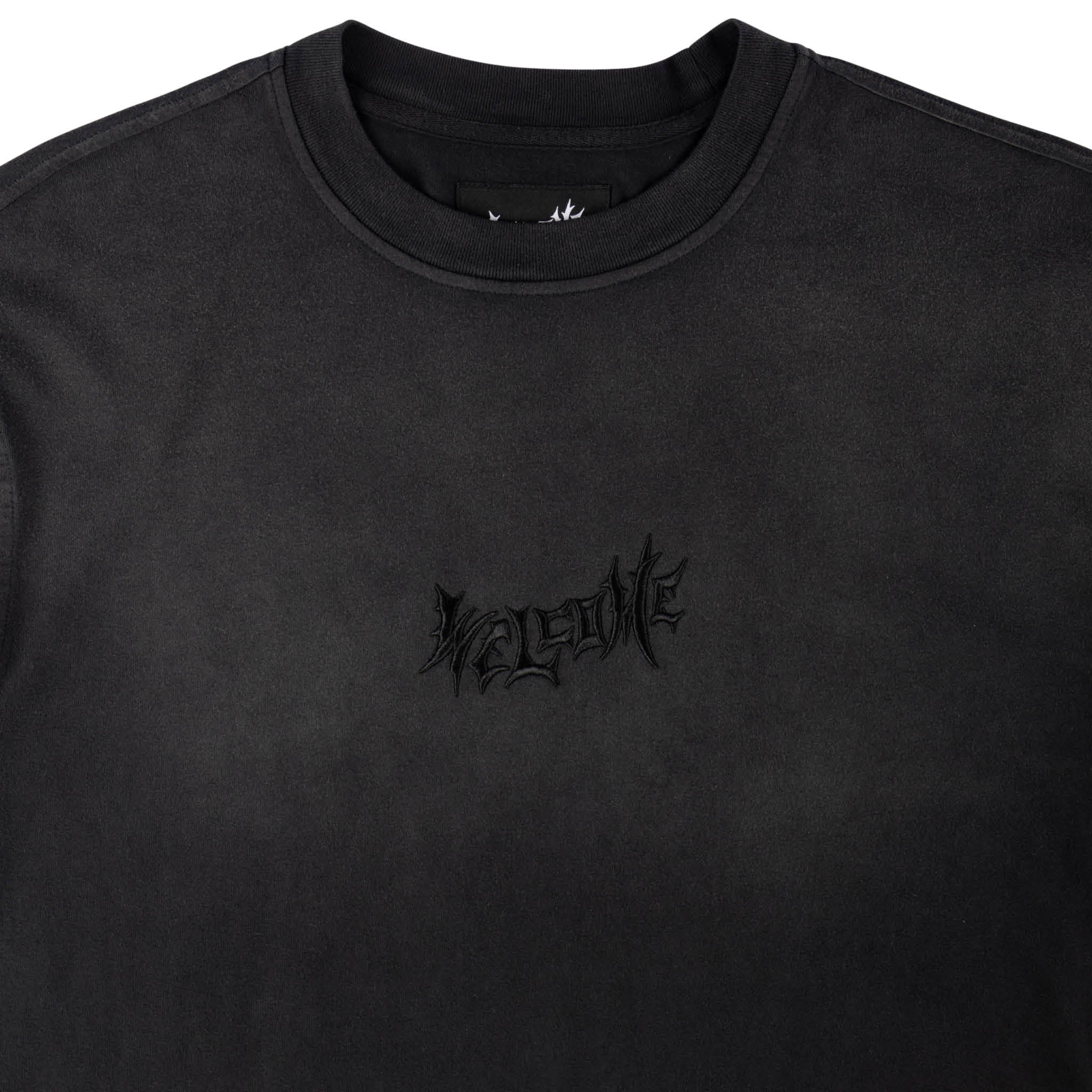 Vamp S/S Garment-Dyed Enzyme Washed Knit - Black - Image 3