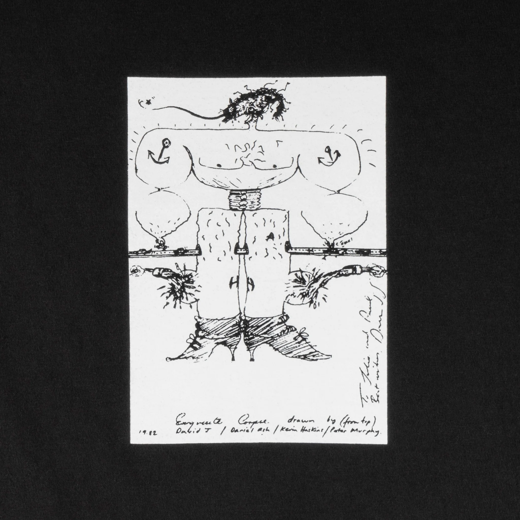 Welcome x Bauhaus - Exquisite Corpse Garment-Dyed Tee - Image 3