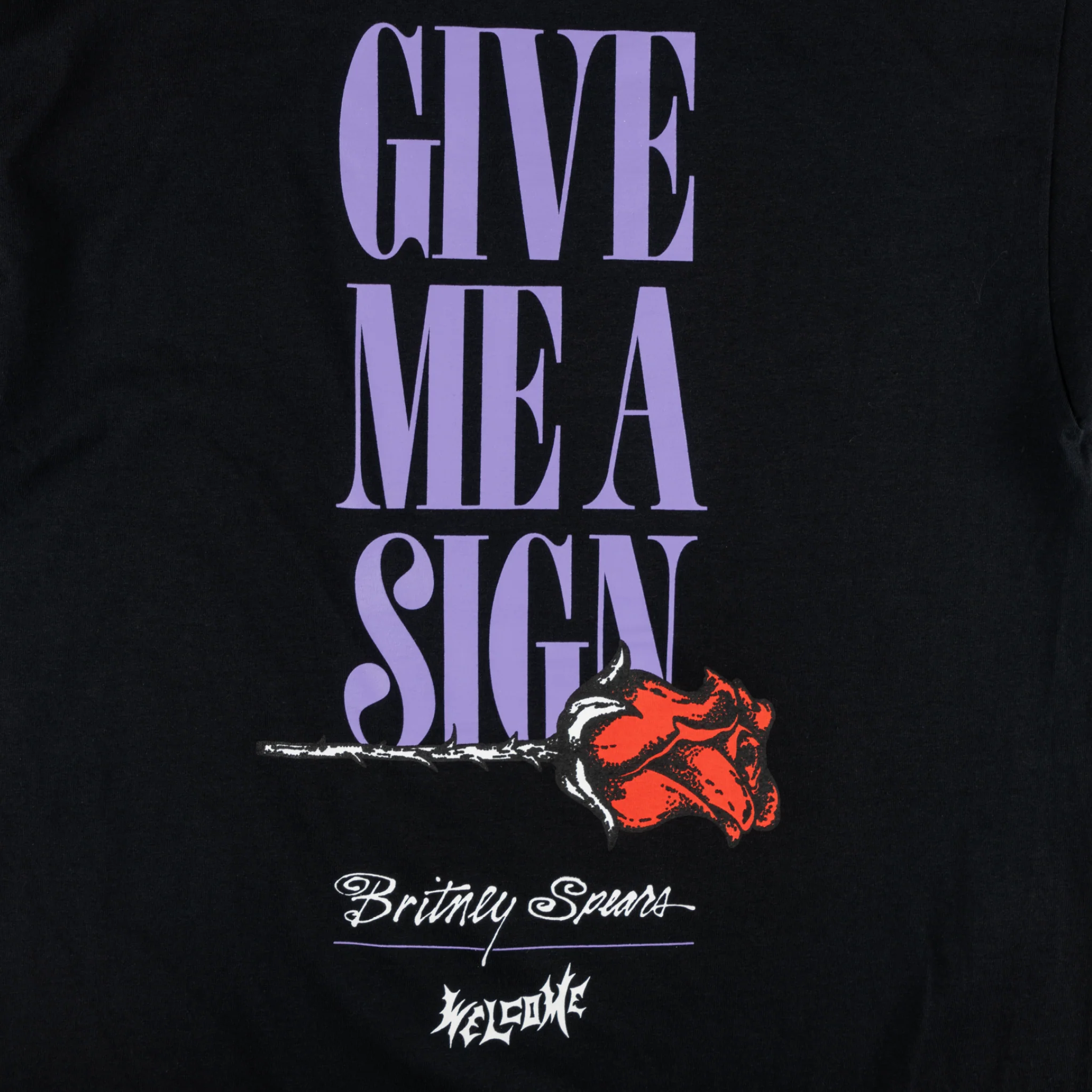 Britney Spears X Welcome - Angel Tee- Black - Image 4
